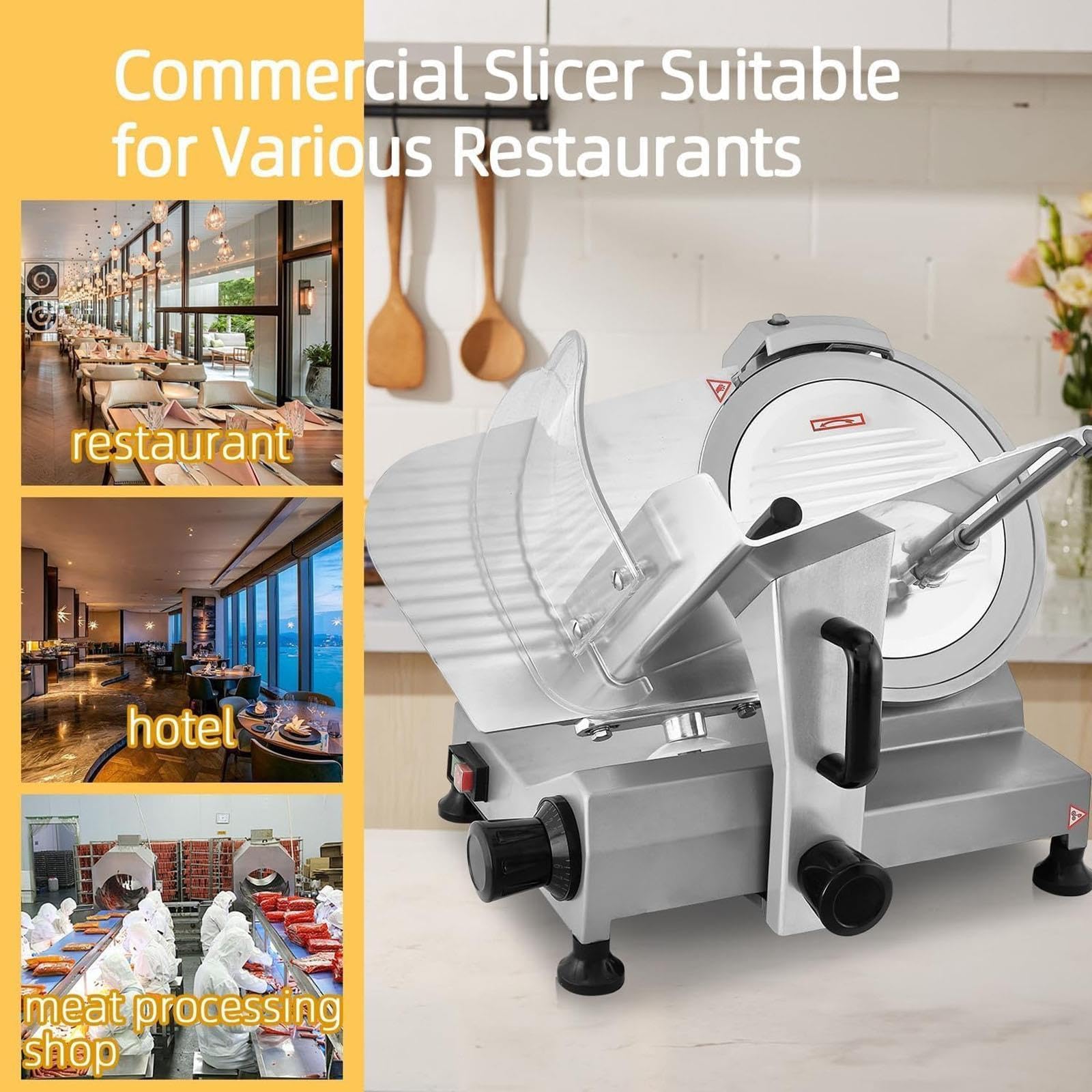 Affettatrice Professionale, Lama Inox 0,2-1,5mm, Ø20/25cm, Macelleria