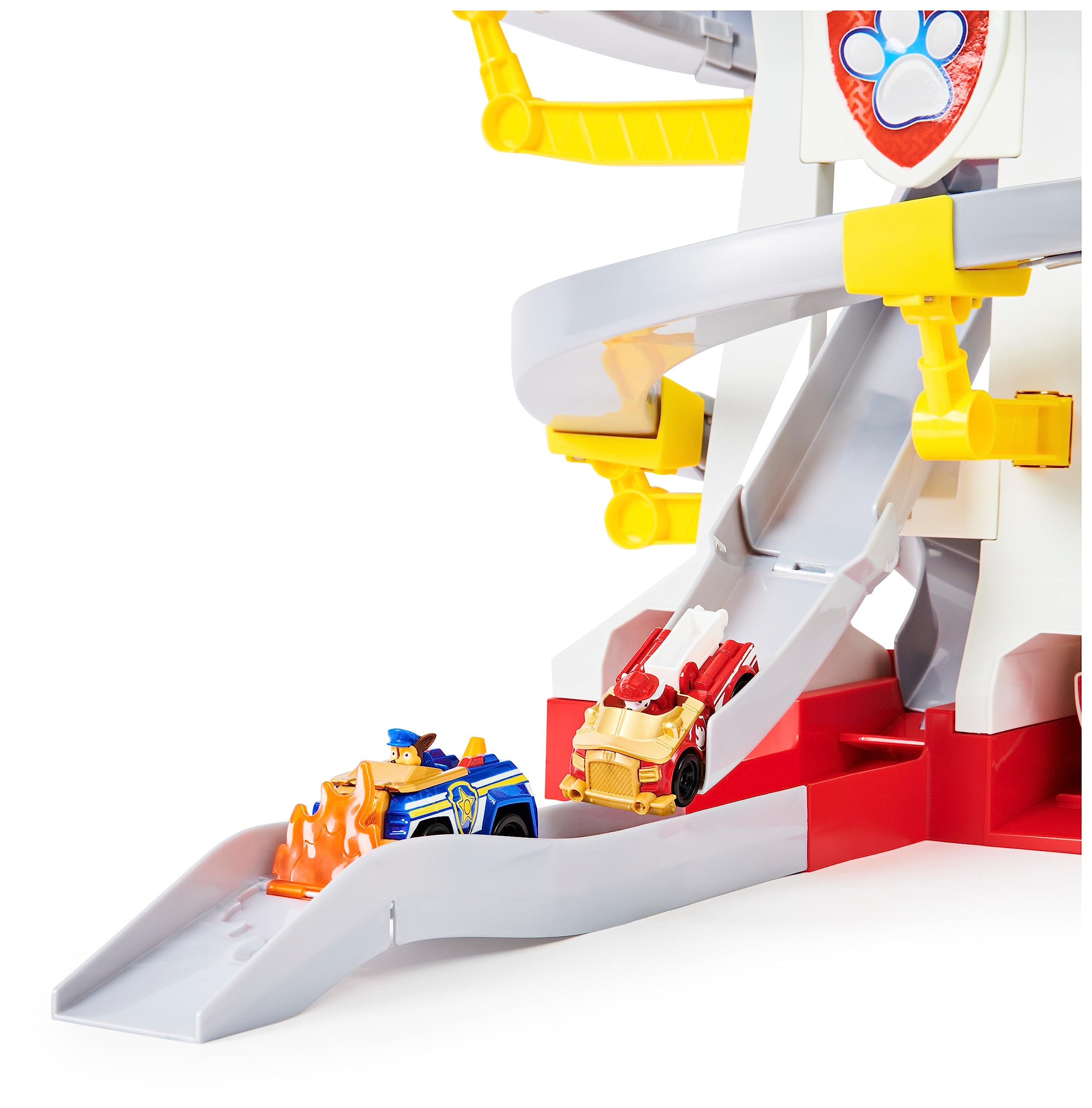 PAW PATROL 6058281 - True Metal Adventure Bay Spielset mit 2 Metallfahrzeugen im Maßstab 1:55
