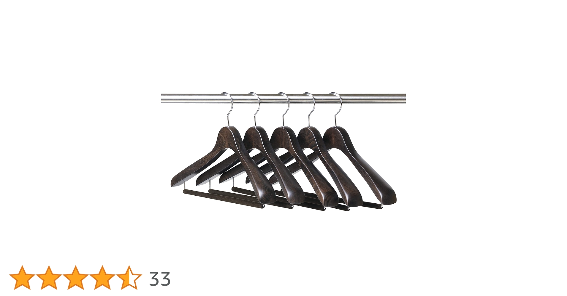 Amazon.co.jp: 【ナカタハンガー】日本製 木製メンズ スーツハンガー 5