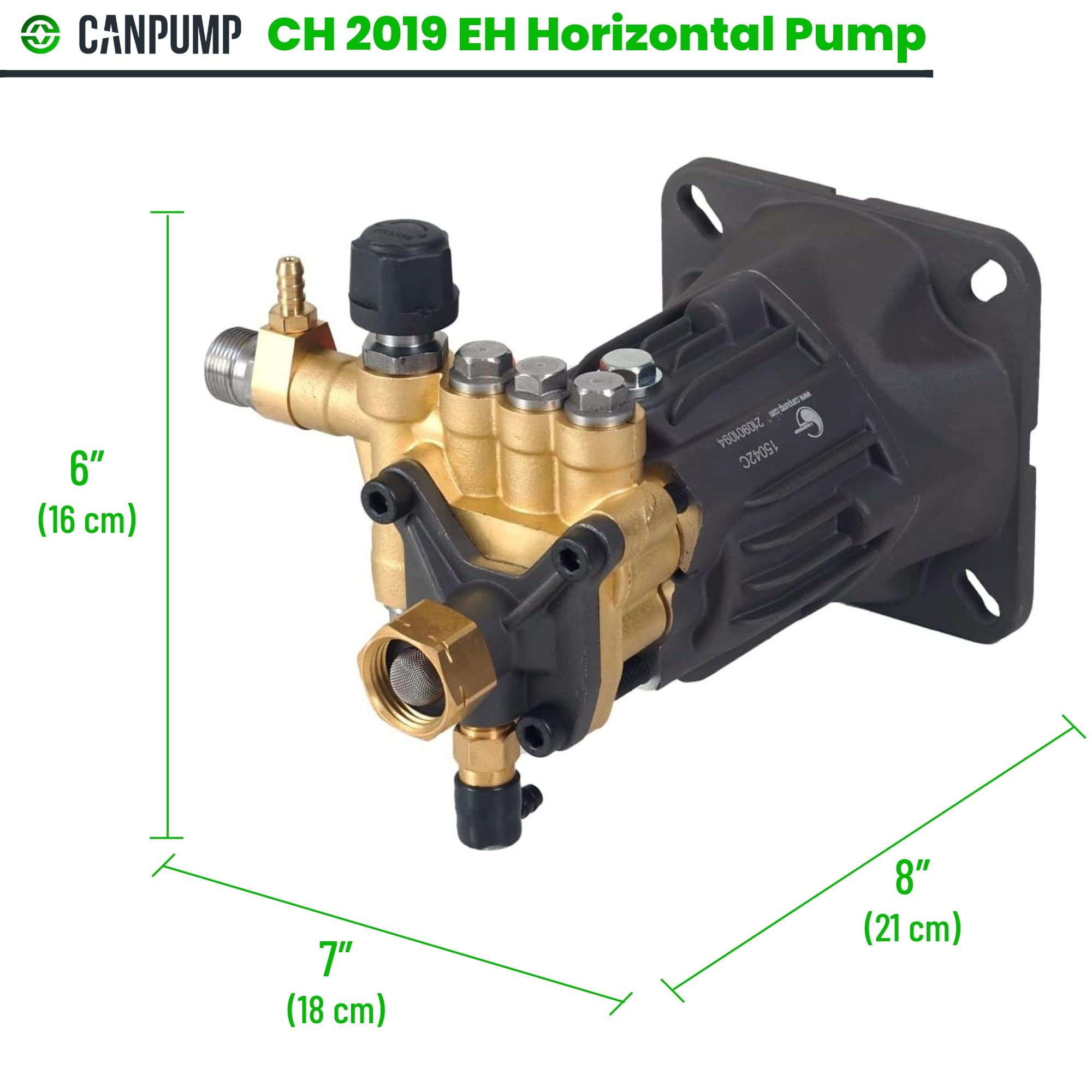 Amazon.com: Canpump CH 2019 EH: 2000 psi @ 1.9 US gpm Electric