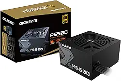 GIGABYTE - Fonte de alimentação com certificação P650G (650 W, 80 Plus, Gold
