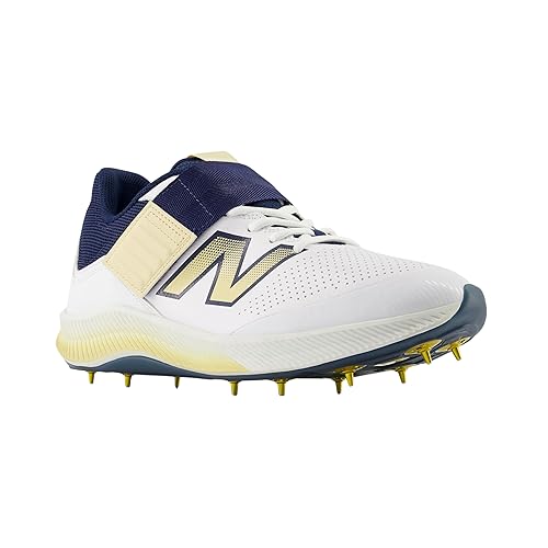 new balance CK-4040L4 Synthetic Unisex- Adult White Cricket Shoes - 11 UK