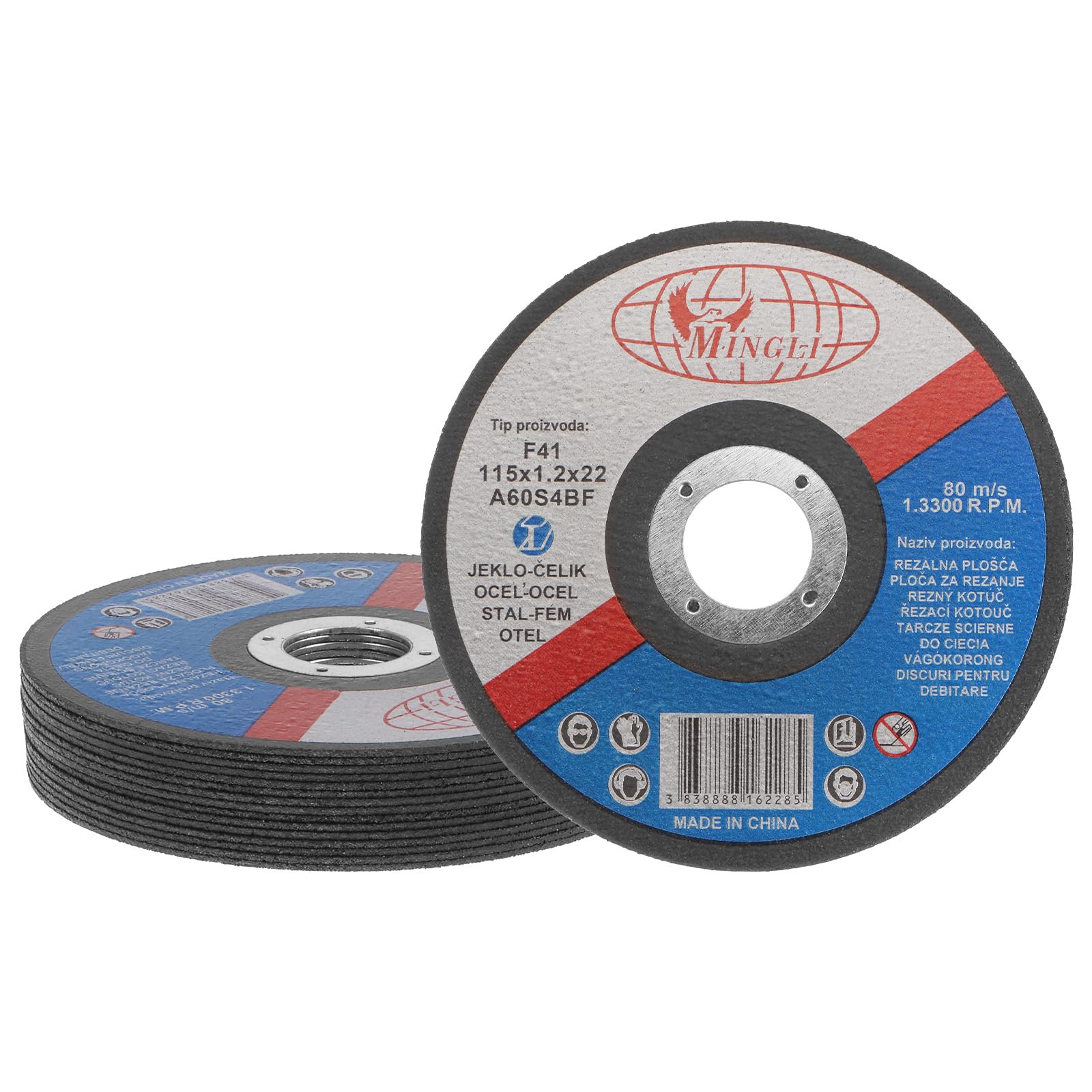 25 Pack - 4-1/2" X .045" X 7/8" Aluminum Cut-Off Wheels Non - Foto 11