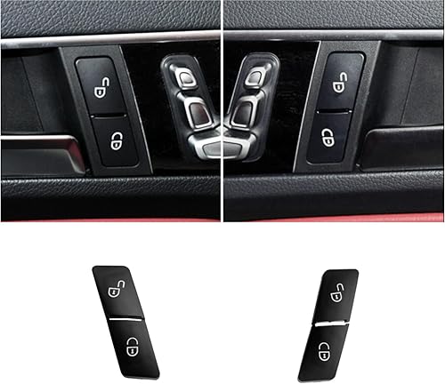 Tapa del interruptor de desbloqueo de la cerradura de puerta, botón de desbloqueo de bloqueo de panel de puerta izquierda derecha reemplazo para