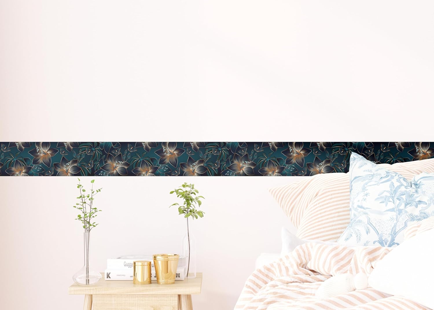 Self-Adhesive Border, Kitchen, Living Room, Wall Sticker, Multicoloured, 500 x 13.8 cm, AWB 8402