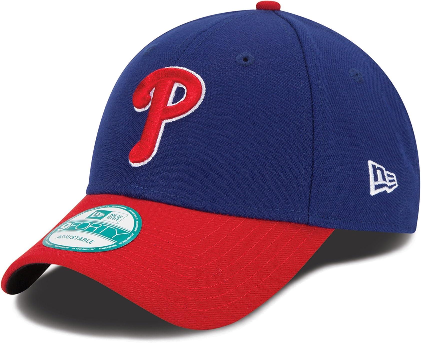New Era Unisex-Adult MLB The League 9FORTY 2-Tone Adjustable Hat Cap One Size Fits All, Philadelphia Phillies, One Size