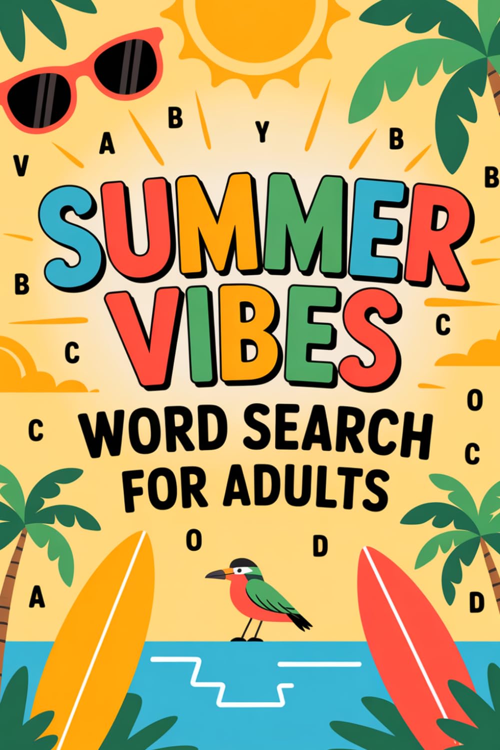Summer Vibes Word Search for Adults: Self-Paced Immersive Puzzle Workbook for Grown-Ups