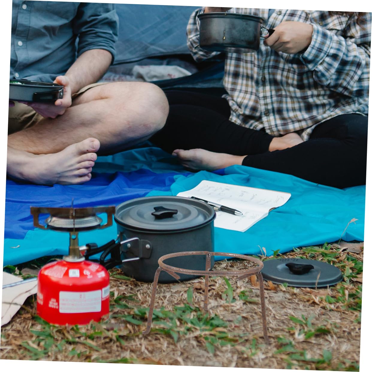 UPKOCH Soporte para Wok de Exterior de Hierro Multifunción Resistente | Uso en Camping y Viajes al Aire Libre, Reutilizable y Anticorrosión, Ideal para Personas que Disfrutan Cocinar