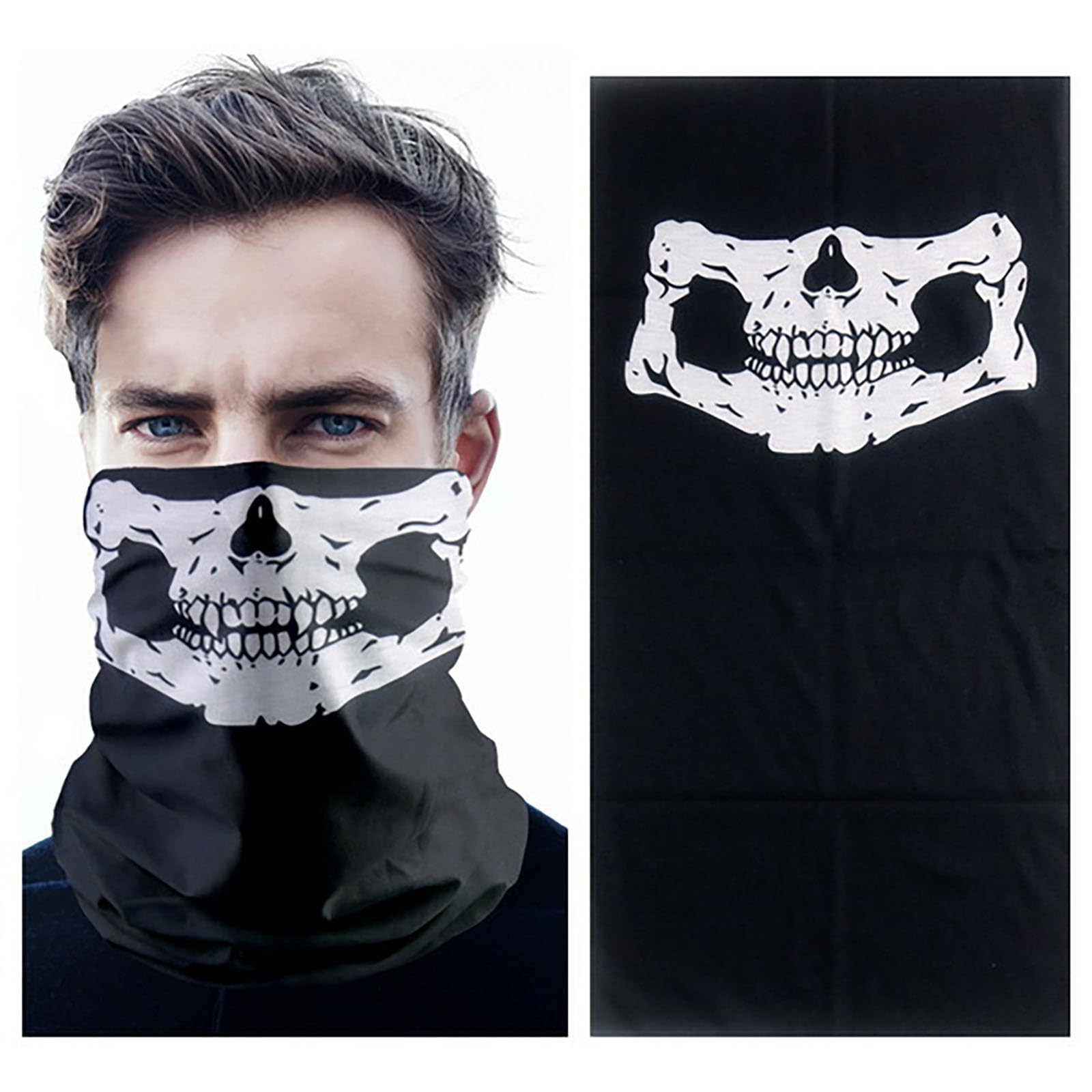 dinghaole 1 works Stunning Black & White Skeleton Gloves,skeleton Mask,Cosplay,Events,Parties,Everyday Use,the Mask Costume,halloween Costume - Image 3