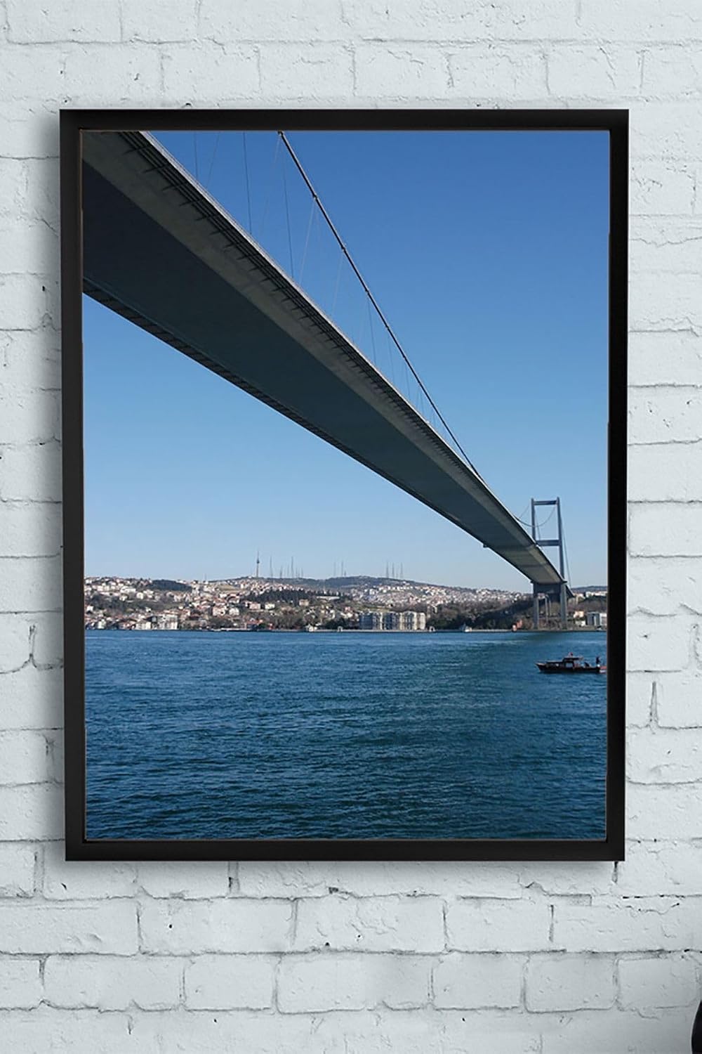 Postermanya (pster10287) Istanbul Boğazı Manzara Çerçeveli Tablo (40x50cm)