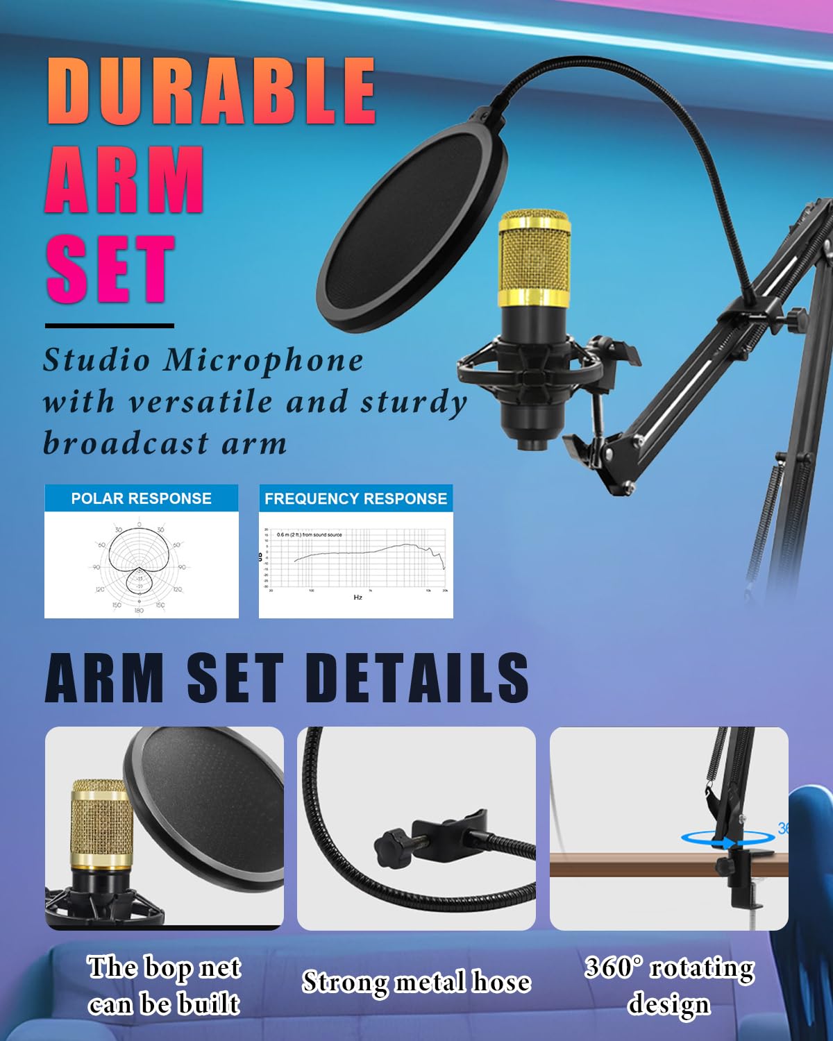 Podcast, microfono bundle, studio completo di registrazione con 2 microfoni, podcasting e distorsione vocale, mixer audio all-in-one perfetto per streaming live, podcast, registrazione, canto, gioco