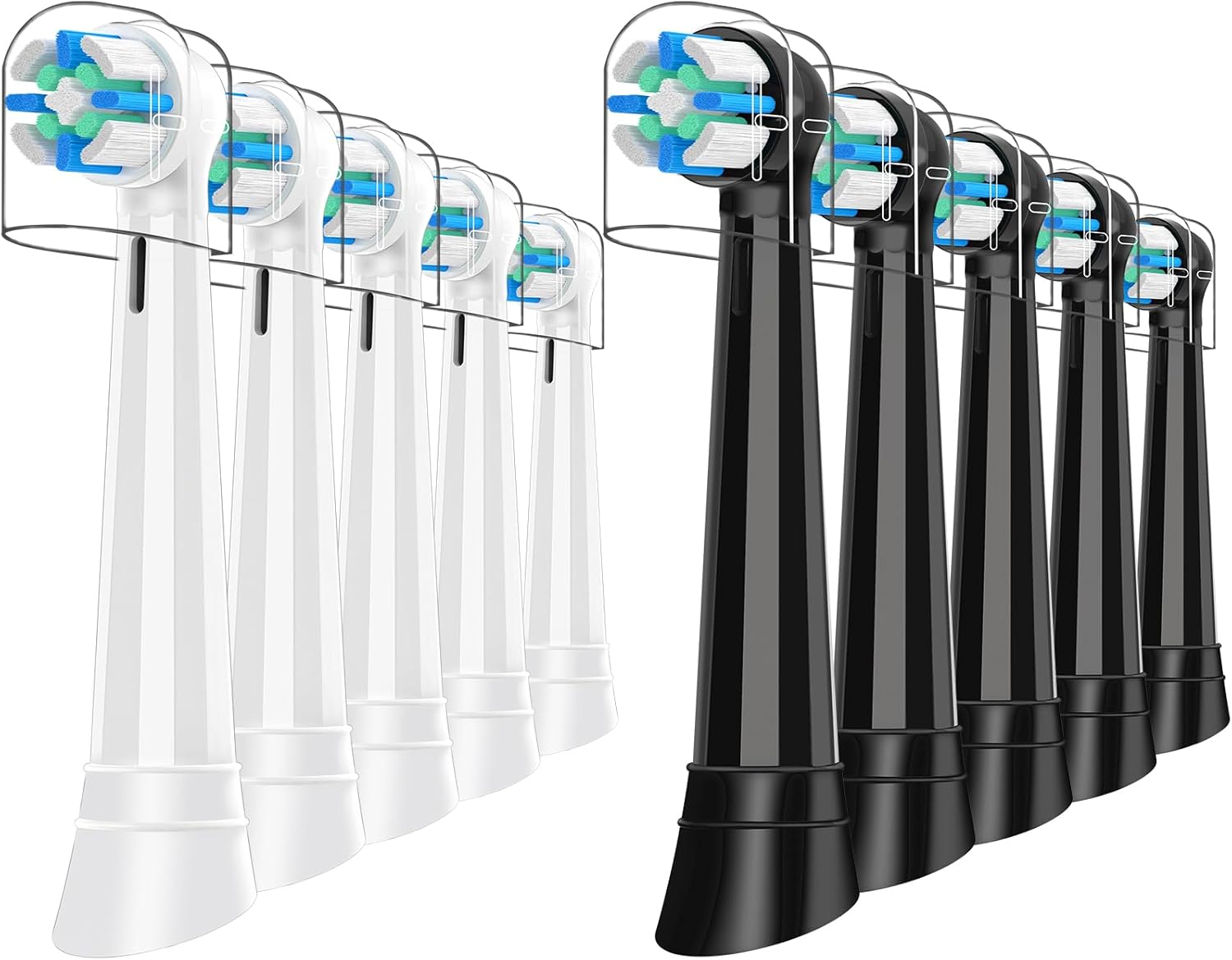 iO Replacement Heads Compatible with Oral B iO, 10-Pack Toothbrush Heads Compatible with iO Series 2 3 4 5 6 7 8 9 10 Electric Toothbrushes, Medium Bristles