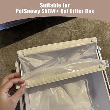 Cat Litter Box Liners for PetSnowy SNOW+ Cat Litter Box, 30 pcs