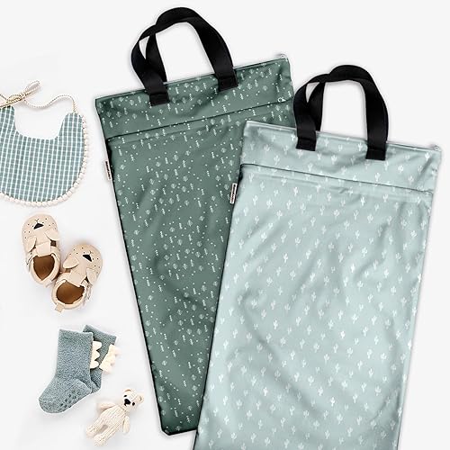 Miniatura 6 de Mama Koala Bolsas reutilizables para colgar en seco y húmedo para artículos de bebé, pañales de tela, trajes de baño, viajes, ropa de gimnasio,