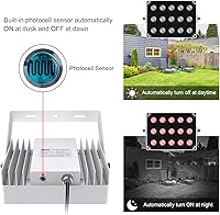 Vista 5 de Univivi Iluminación IR 15 LEDs 90 grados gran angular IR luces para visión nocturna IP67 impermeable 850nm luz infrarroja para cámara de vigilancia