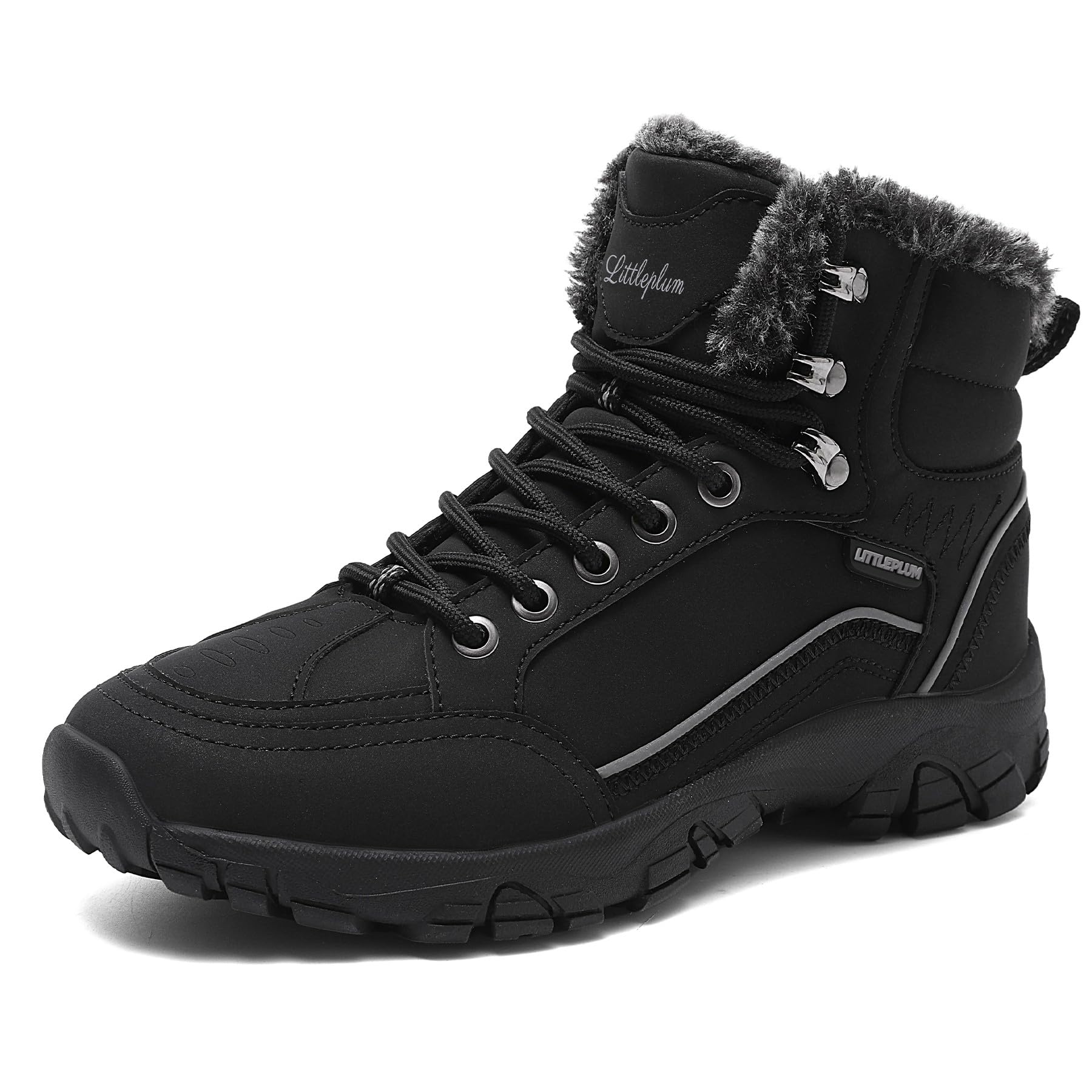 Littleplum Damen Winterstiefel Warm Gefüttert Trekking Schuhe Herbst Outdoor Schneestiefel Winterschuhe