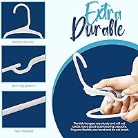 Vista 4 de Utopia Home Paquete de 40 perchas para niños, perchas de plástico de 11.5 pulgadas para armario, perchas para ropa y colgador infantil para armario