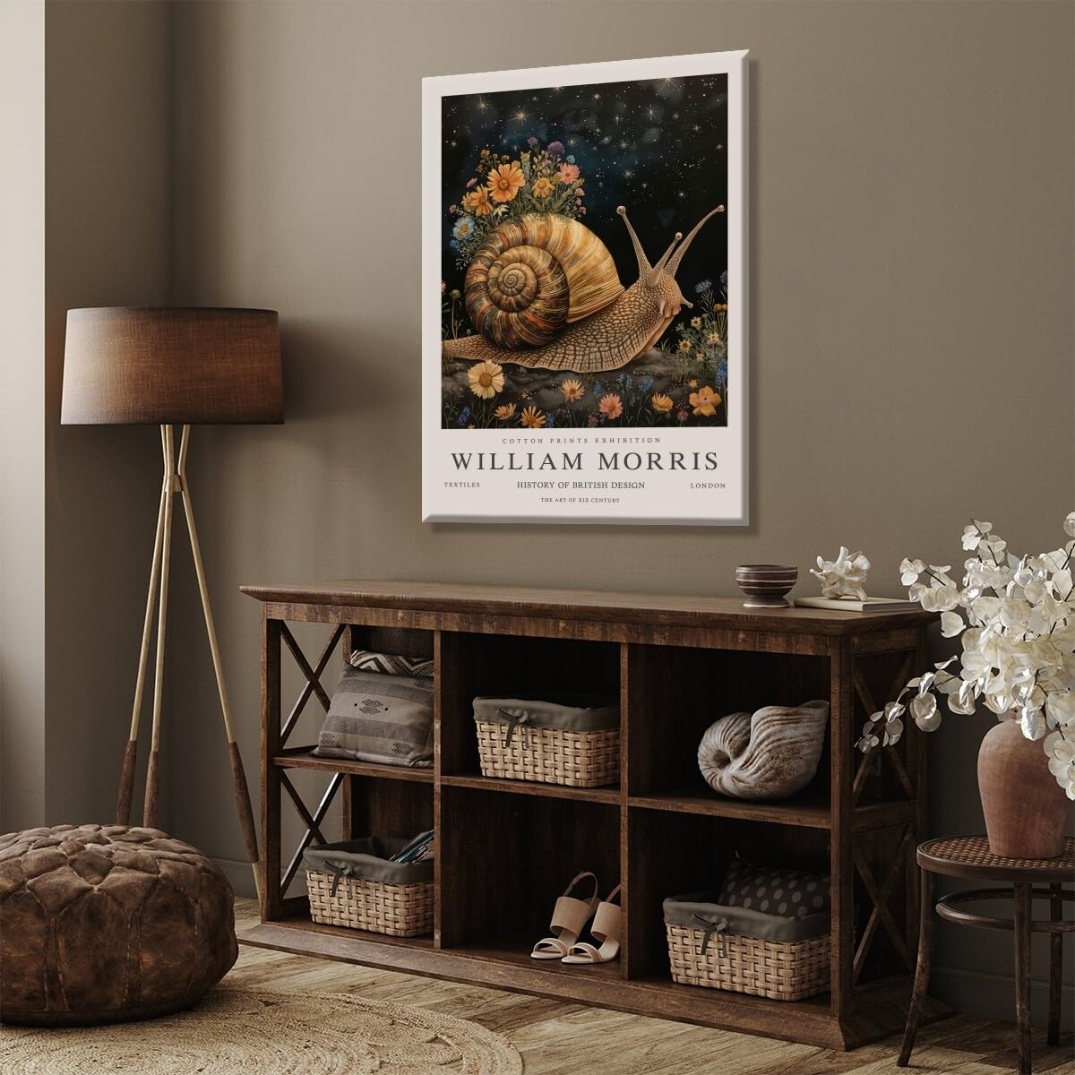 Amazon.com: Vintage William Morris Snail Poster Animal Wall Art