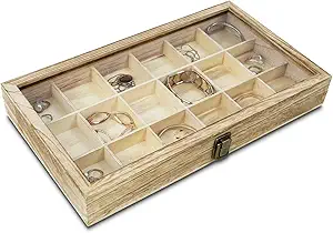MOOCA Wooden Jewelry Display Case