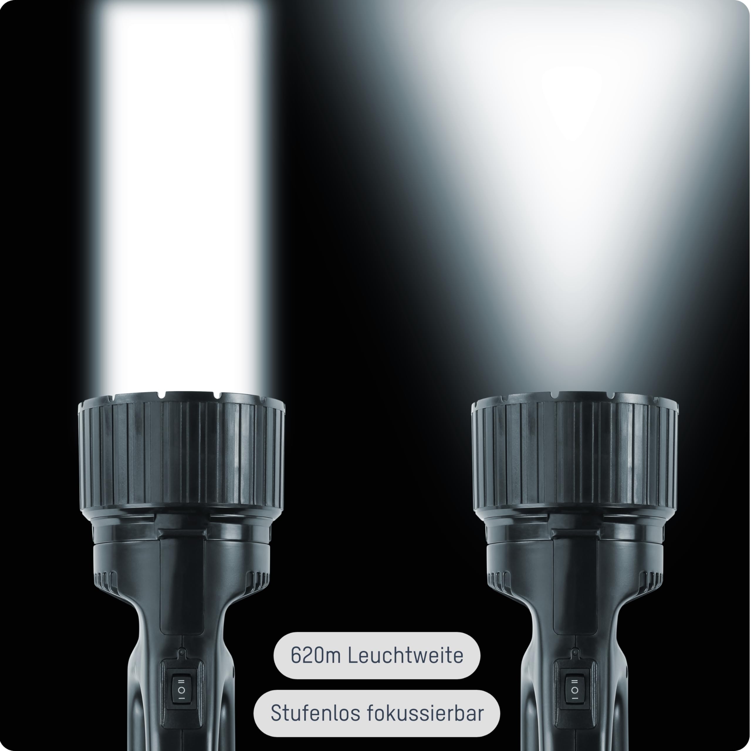ANSMANN Arbeitsleuchte LED Future HS1000FR mit 5 W & 330 Lumen inkl. integriertem Li-Ion Akku und Ladestation - LED Handlampe ideal als Werkstattlampe Arbeitslampe Handleuchte Taschenlampe