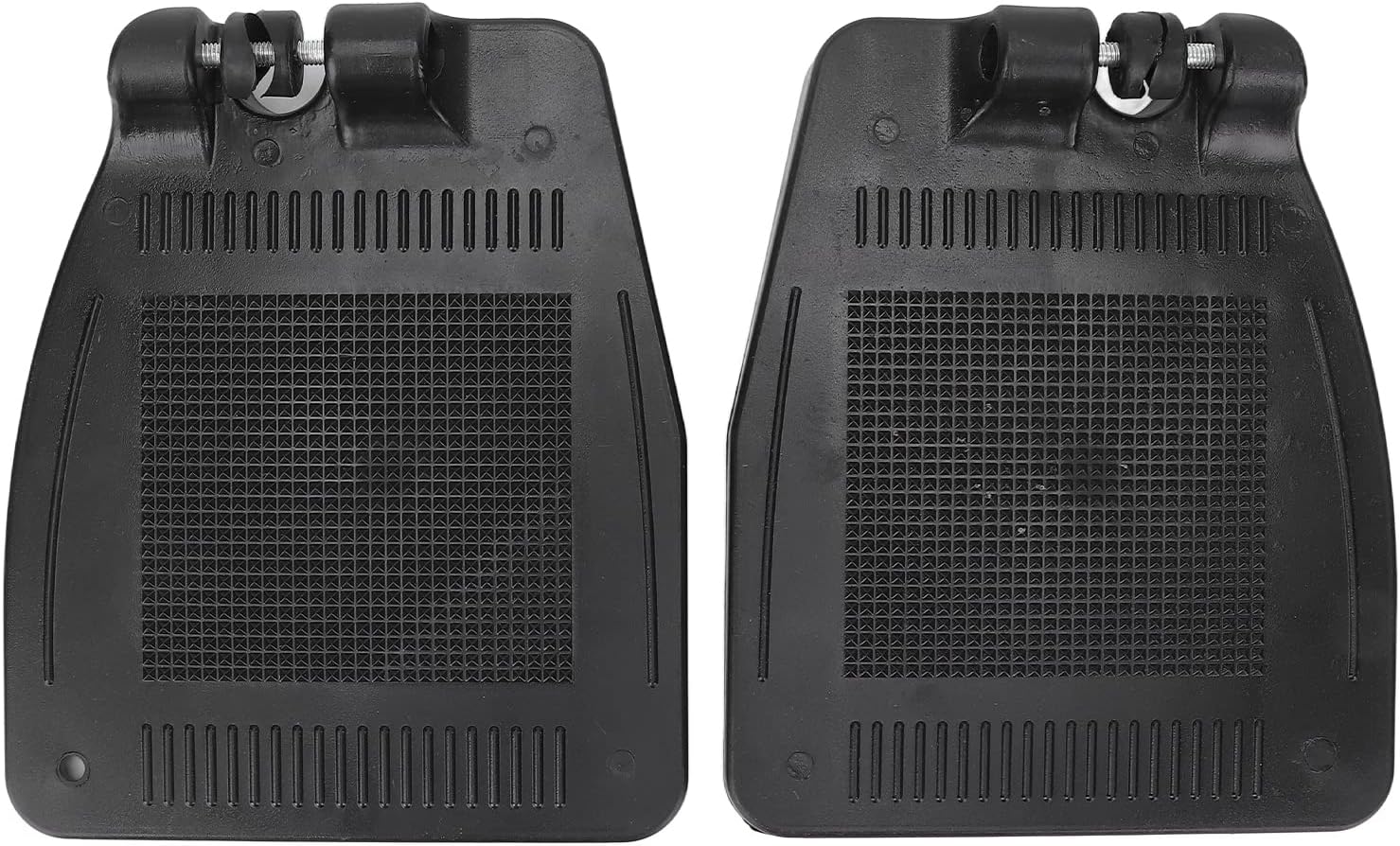 Wheelchair Foot Rest, Pair Wheelchair Footplate 19x16cm Footrest Thickened ABS Plastic Nonslip Texture Wheelchair Mobility Scooter Parts,Economy Drive Wheelchair Footrest Replacement Parts