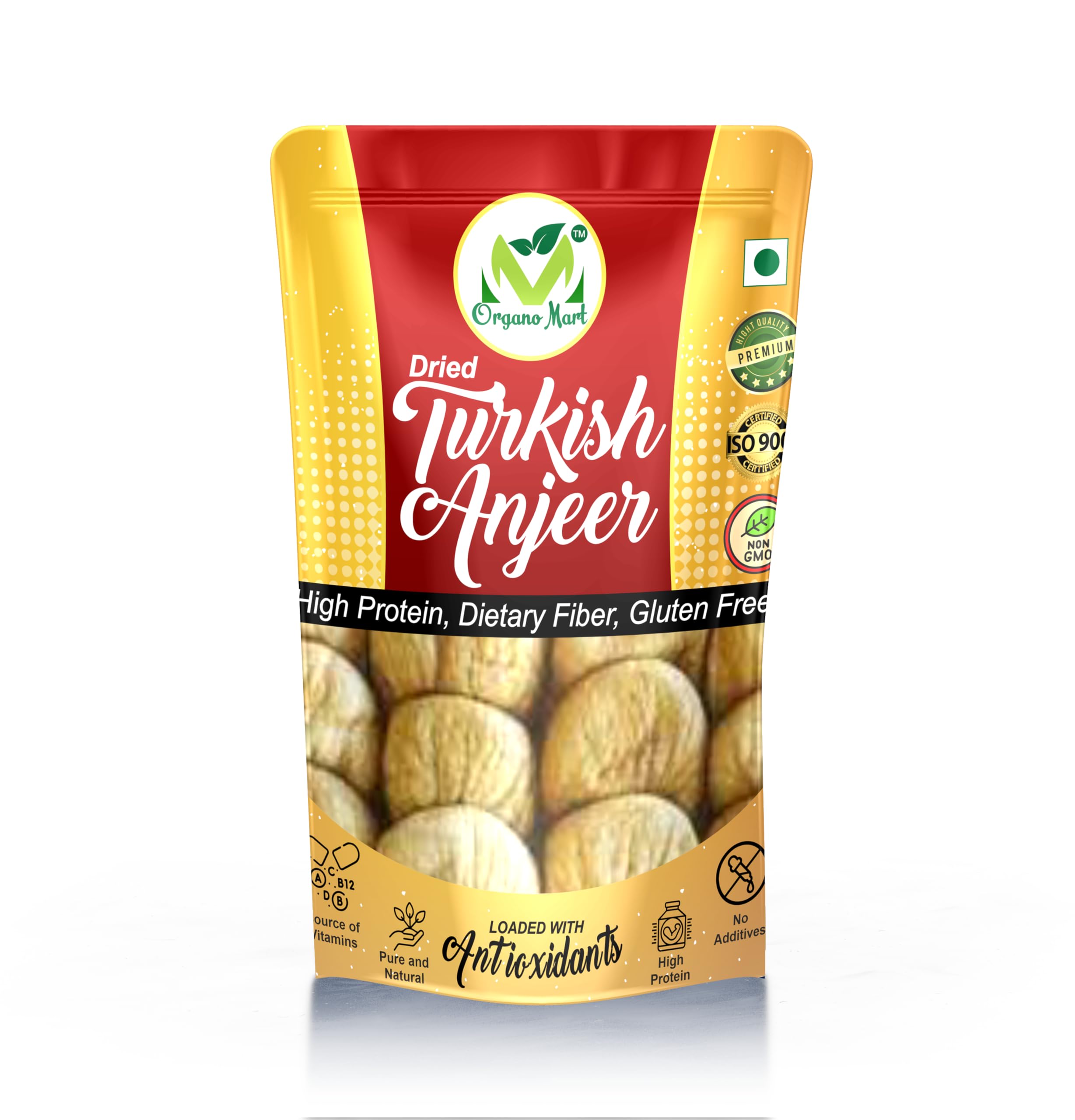 Organo Mart | Natural Turkish Figs Dry Fruit Anjeer (1Kg) | High in Fiber, Rich in Vitamins & Minerals | Gluten-Free, No Added Sugar | Supports Digestion & Weight Management (B0CD2VZRHM) Amazon Price History, Amazon Price Tracker