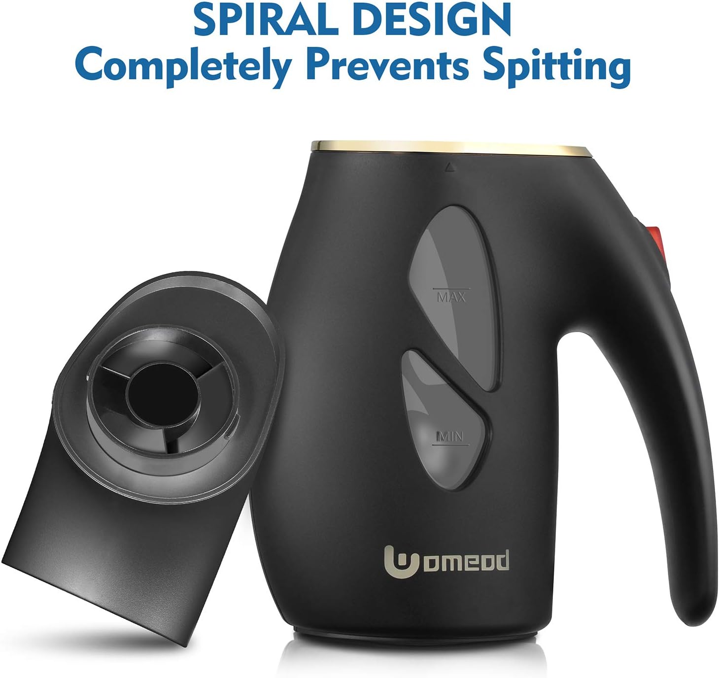 Uomeod Portable Steamer for Clothes, Steamer for Clothes Handheld, Mini Travel Steamer Fabric Steam Iron 240ml Big Capacity, Handheld Garment Steamer for Home and Travel (Black)