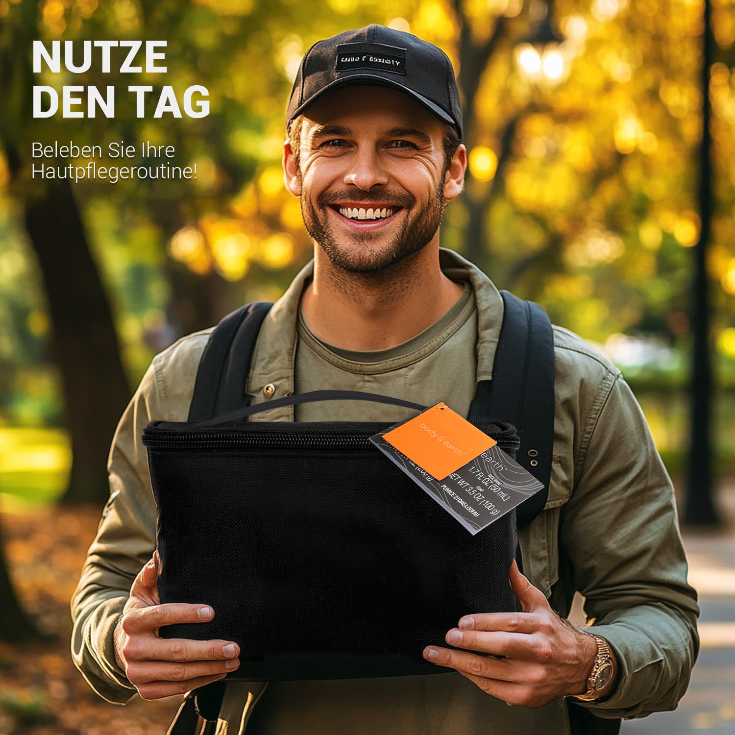 Gift Baskets for Men Bath Set Citrus Scented Mens Gift Sets with Face Wash, Shower Gel, Body Lotion, Bubble Bath, Loofah, Birthday Gift for Men, Christmas Gift for Men, Father's Day Gifts - Image 8