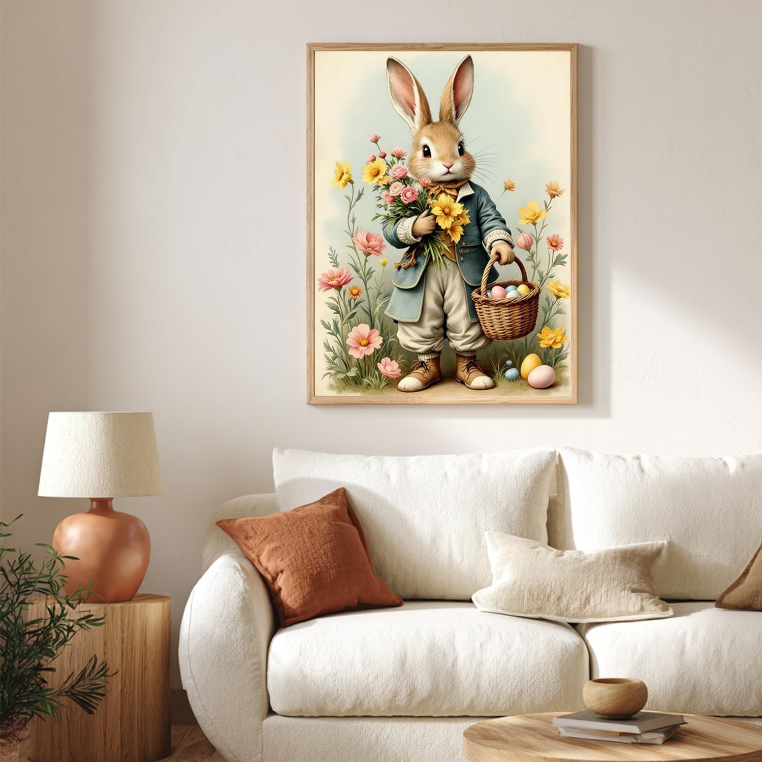 CRZMODE Easter Rabbit Paint by Numbers Kit for Adults, Easter Rabbit Paint by Numbers for Adults, Acrylic Painting Crafts for Home Decor Gift (16x20inch) image 4