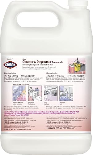 Miniatura 4 de CLOROX - Concentrado profesional de limpiador y desengrasante de pisos 128 onzas 30892
