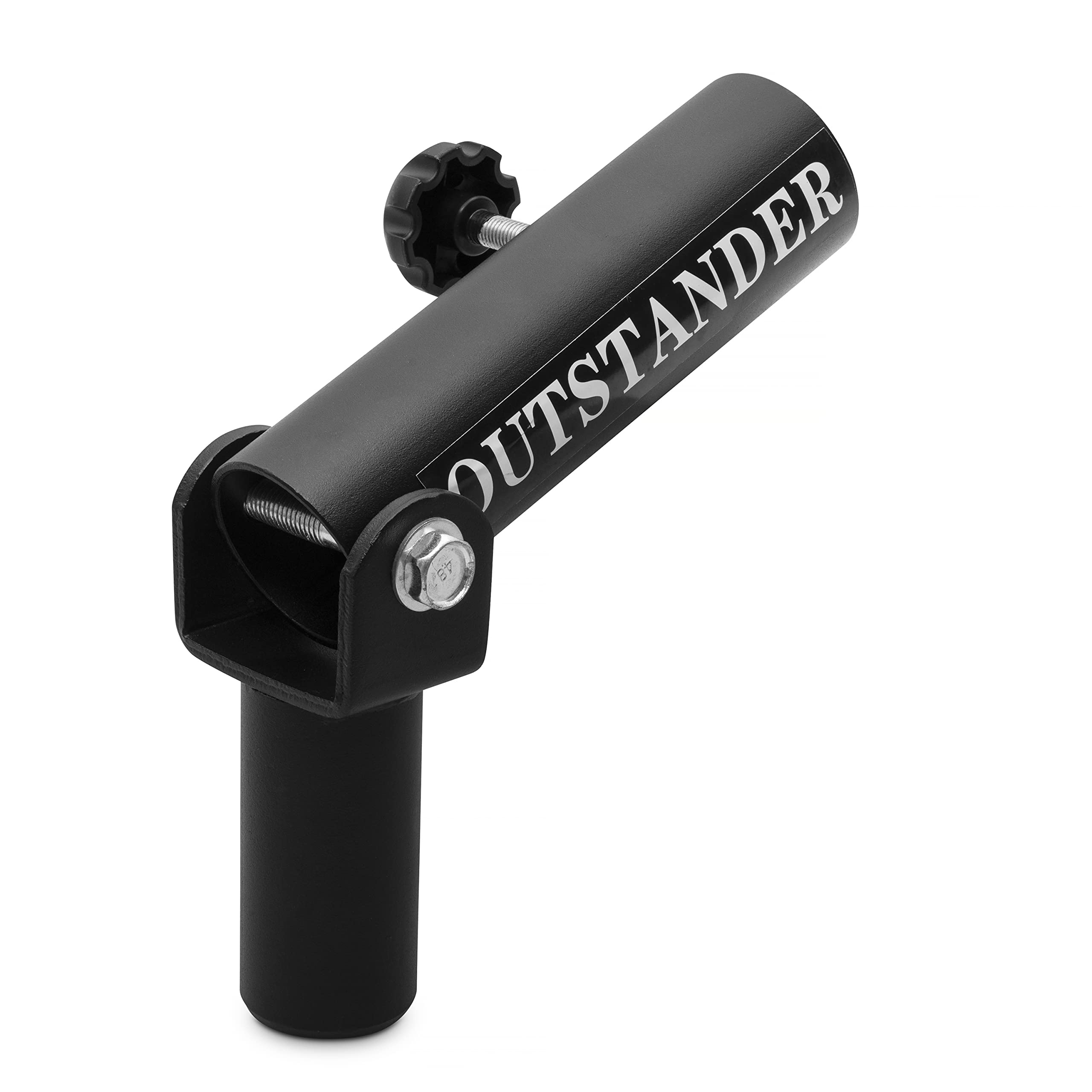 OUTSTANDER T-Bar Row Platform for 2-Inch Olympic Bars with Securing Knob, Barbell Post Insert Landmine Attachment of Heavy Duty Steel, 360° Swivel, Multifunctional Gym Equipment for Full Body Workout