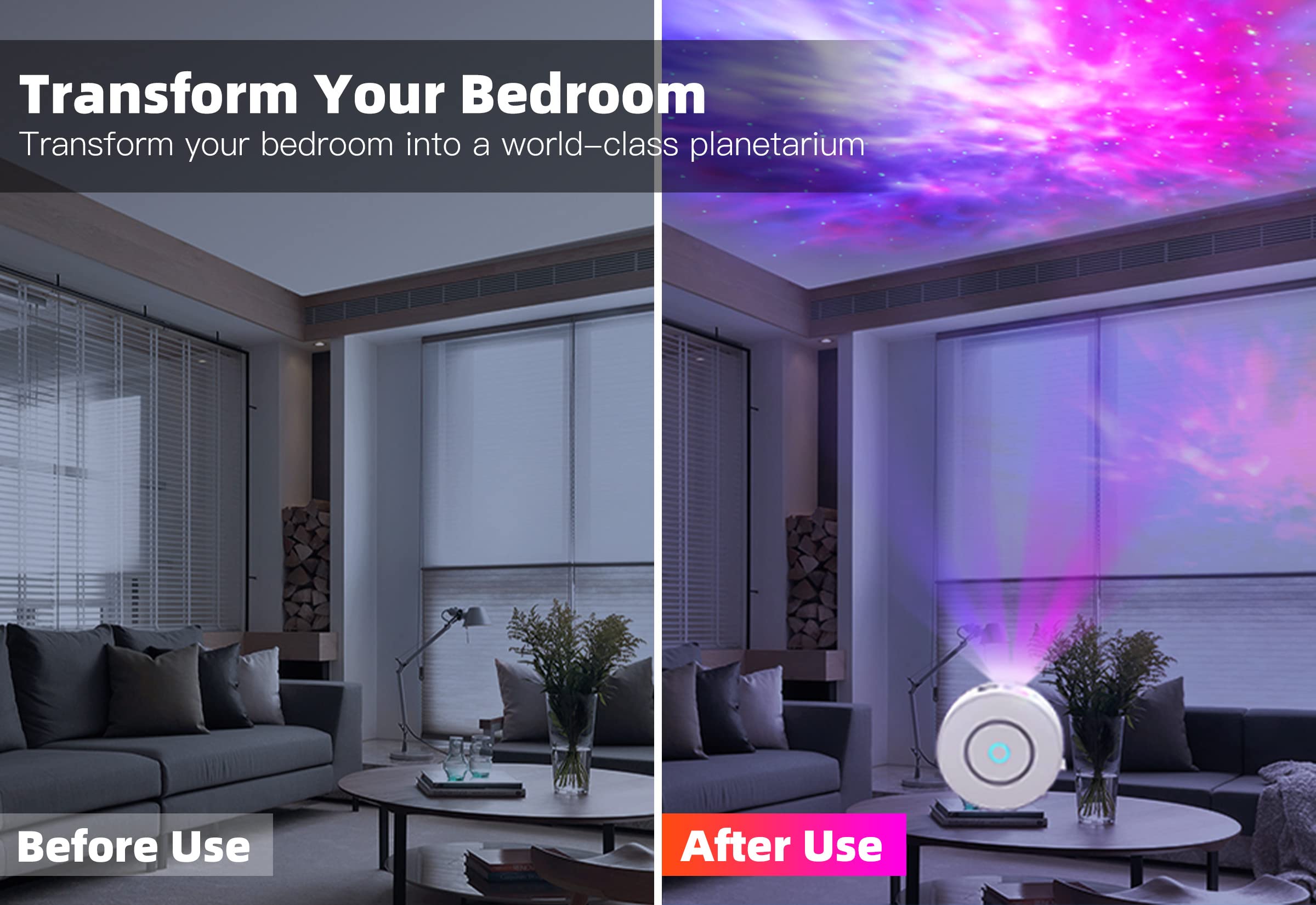 Buy Star Projector, Galaxy Light for Bedroom, Smart APP & Voice Control