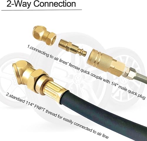 Miniatura 6 de GODESON Mandril de aire, combinación de tornillo de flujo abierto en el portabrocas , bloqueo de flujo cerrado en el portabrocas y portabrocas de