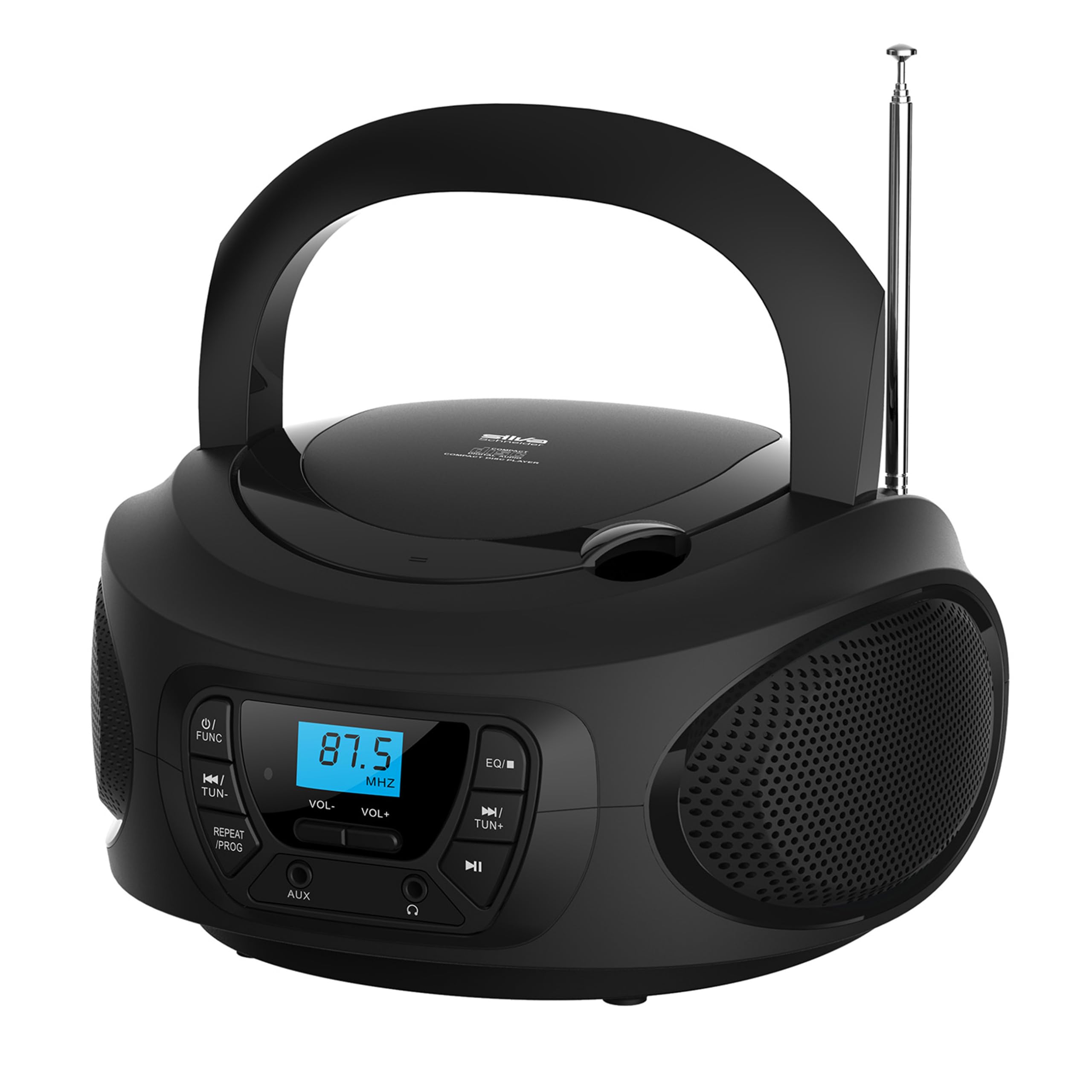 Silva Schneider PCD 25.1 Reproductor CD Portátil Radio FM PLL Pantalla LCD Negro