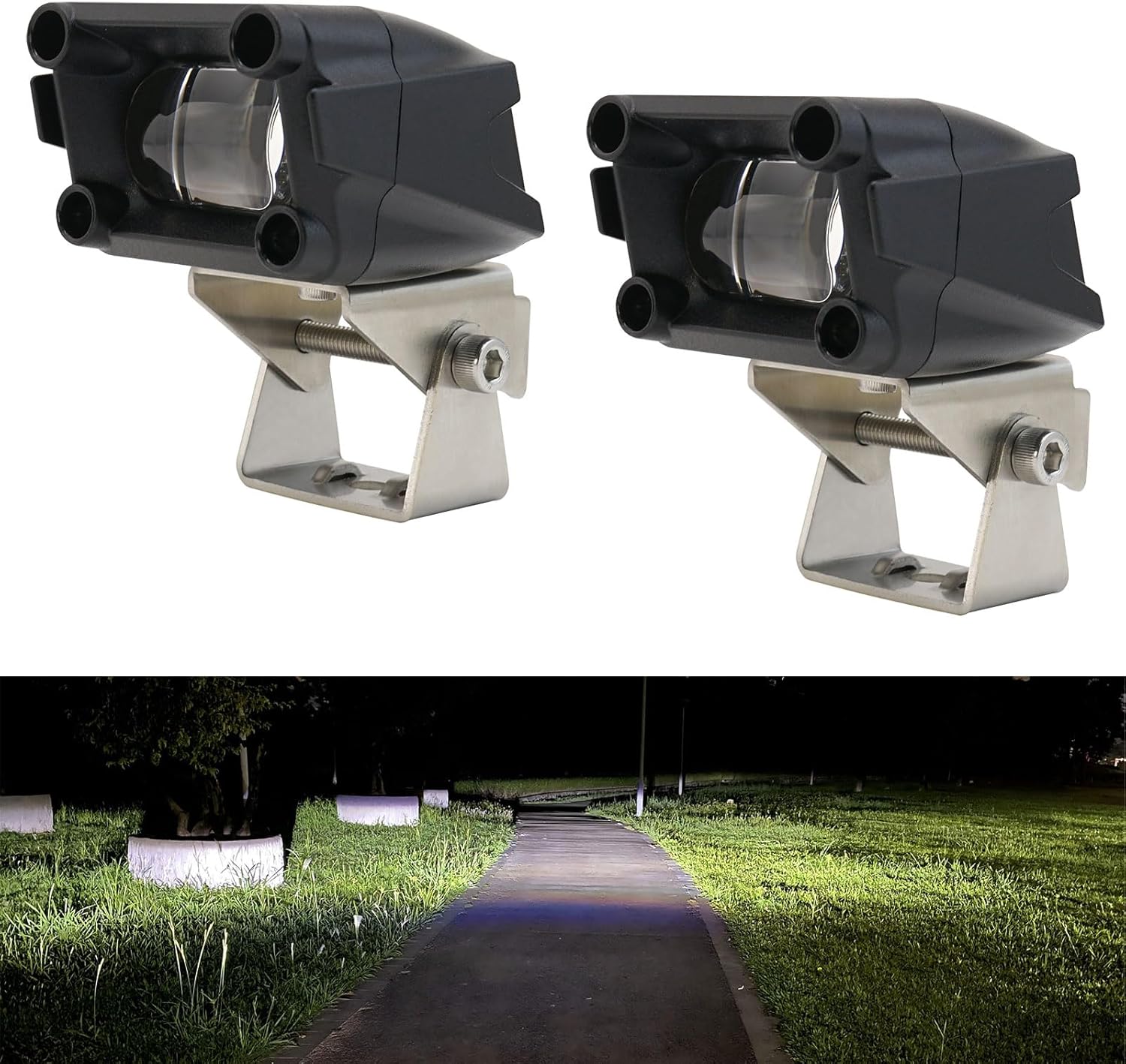 Super Bright LED Pod Lights Focused Beam Offroad Driving/Fog Lights for Jeep Wrangler, Trucks, SUV, UTV/ATV,Pickup A-Pillar Ditch Light