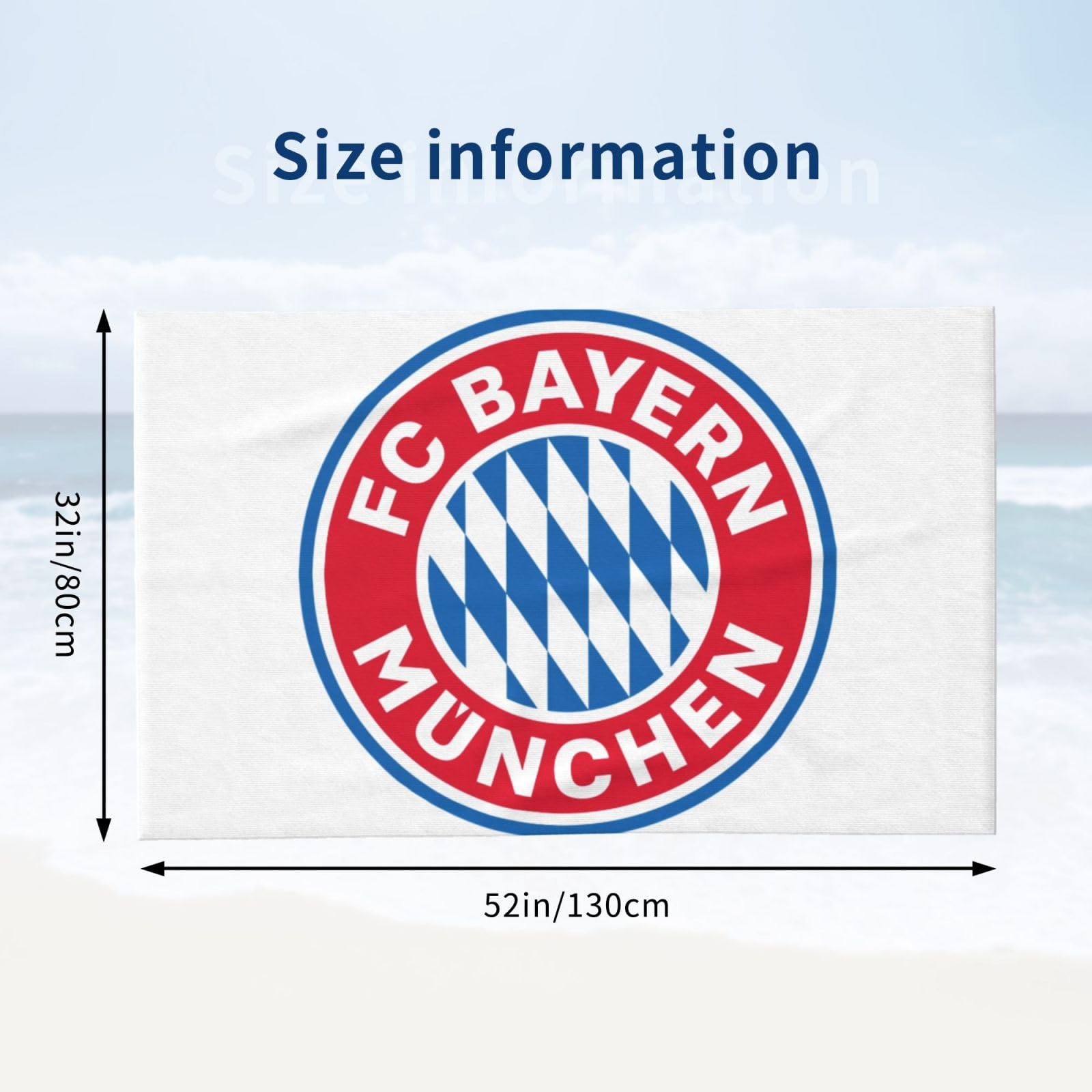 Amazon｜Fcバイエルンミュンヘン バスタオル 大判 ビーチタオル
