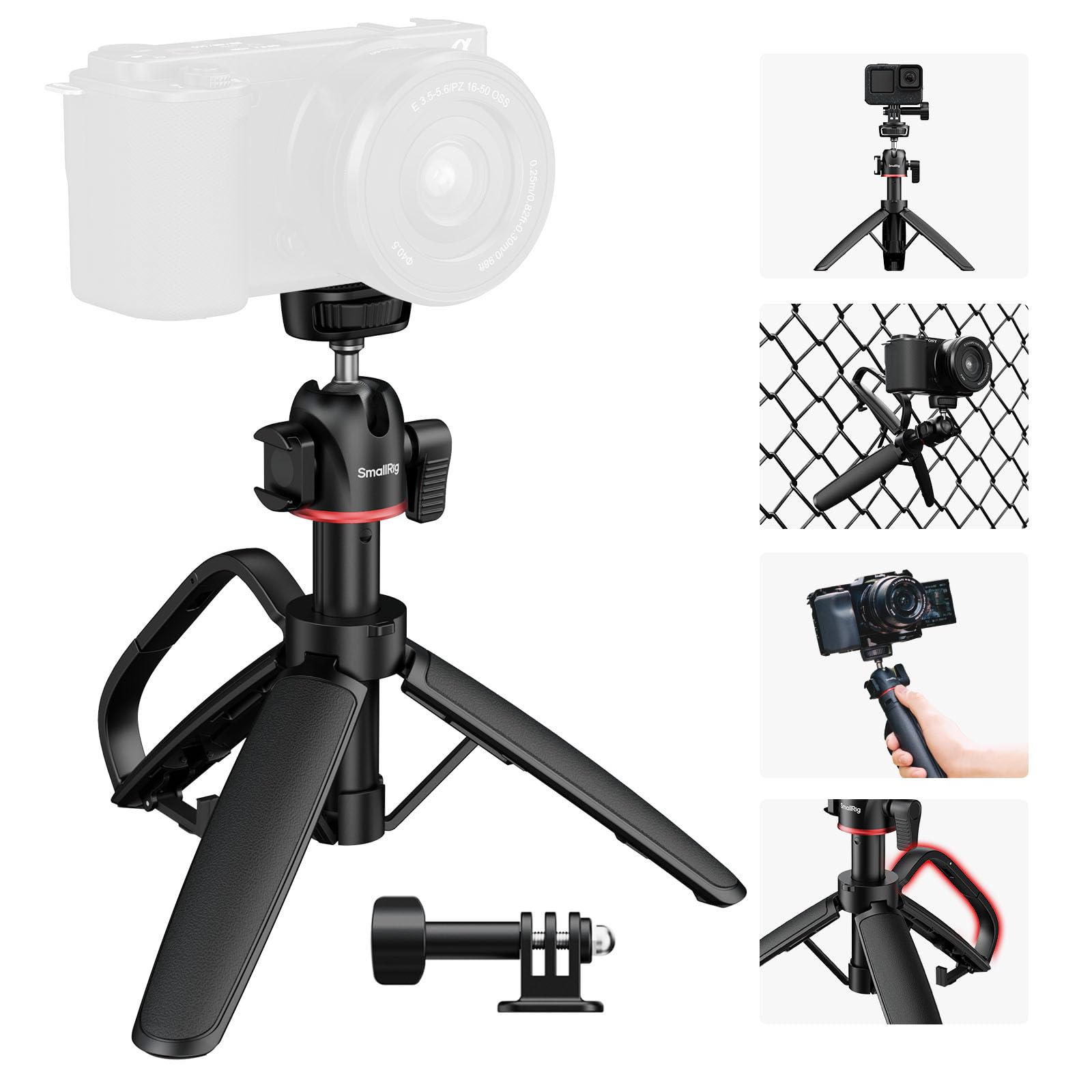 Amazon | SmallRig 小型カメラ三脚 伸縮式自撮り棒 20-41cm ミニ