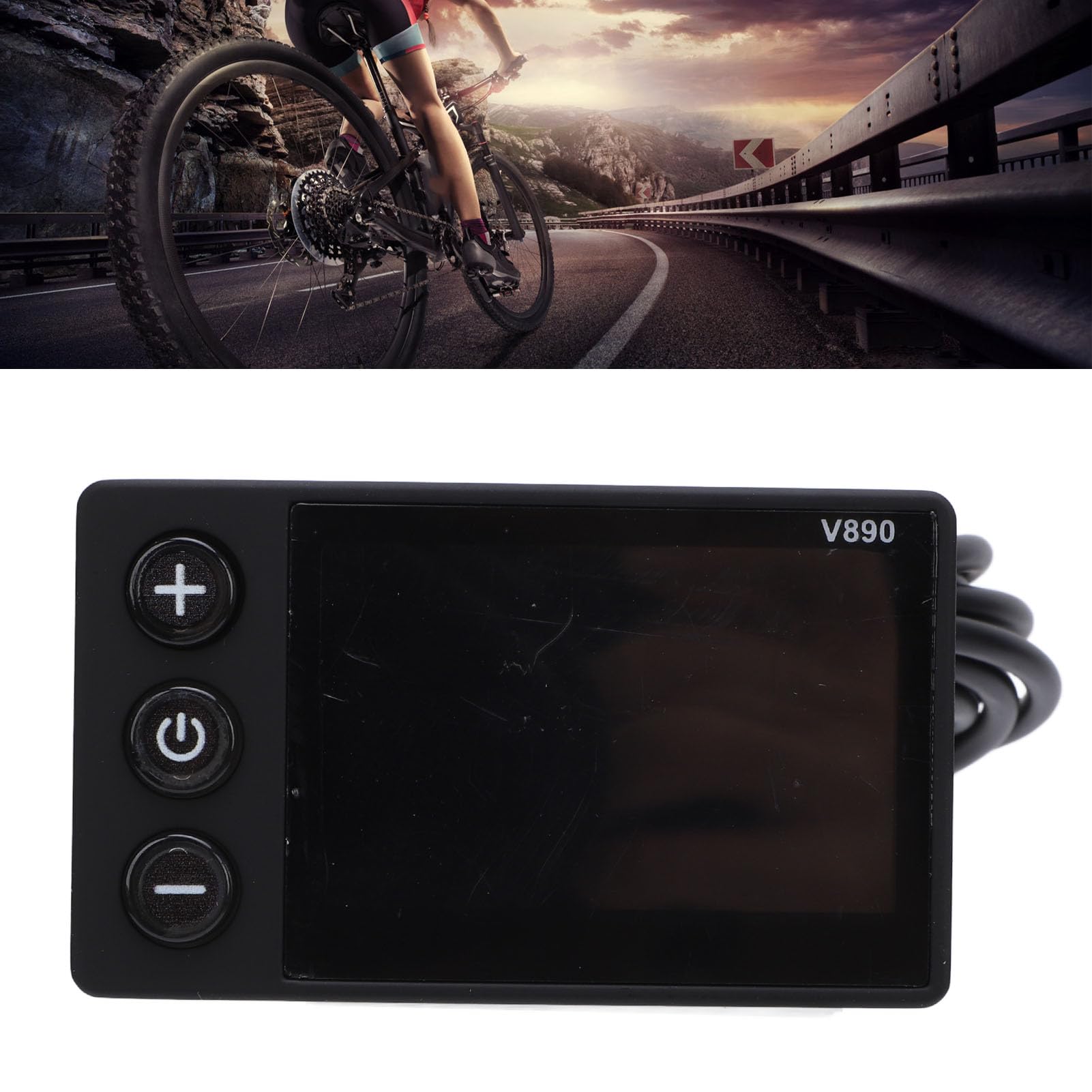 Natudeco Cycling LCD Display Water Proof 24V 36V 48V 60V Electric Bicycle Odometer Multifunctional Riding Screen Control Panel for 22.2mm Handlebar