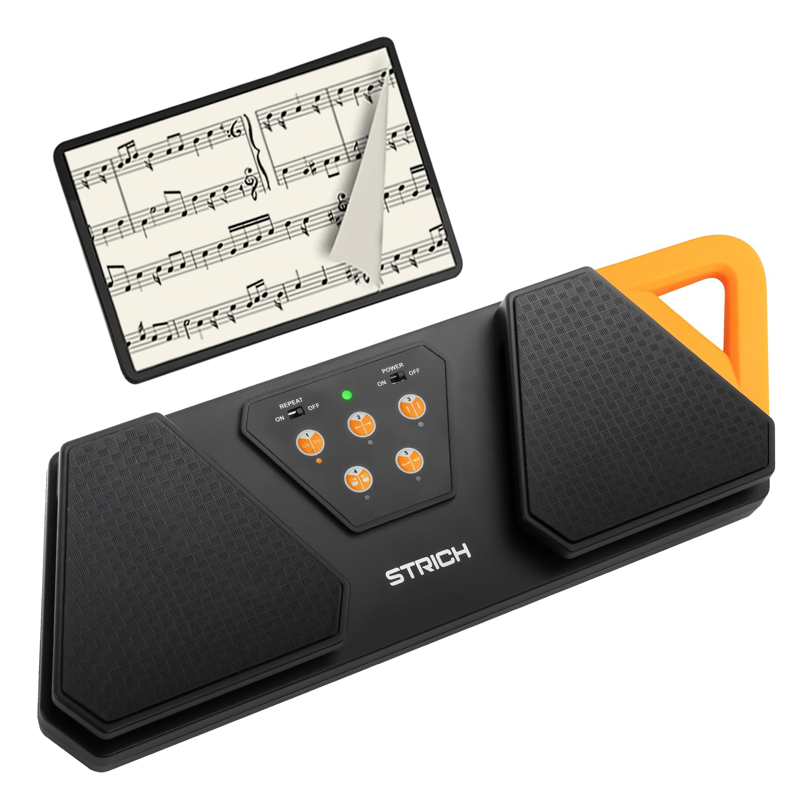 STRICH Wireless Page Turner Pedal for Musice Performance Anti-Slip Rubber Portable Foot Pedal