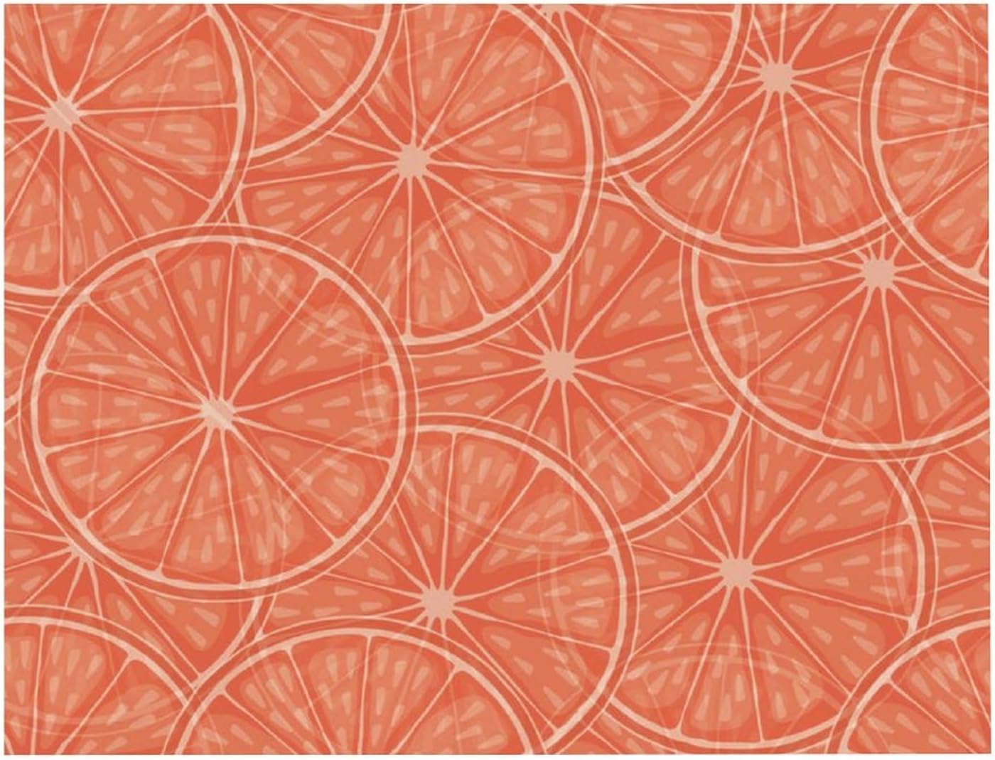 Orange Slice Fruit Printed Diamond 5D Painting Kits DIY Full Drill Crafts for Home Wall Decor 16x20 Inch White Wood 50 * 40cm