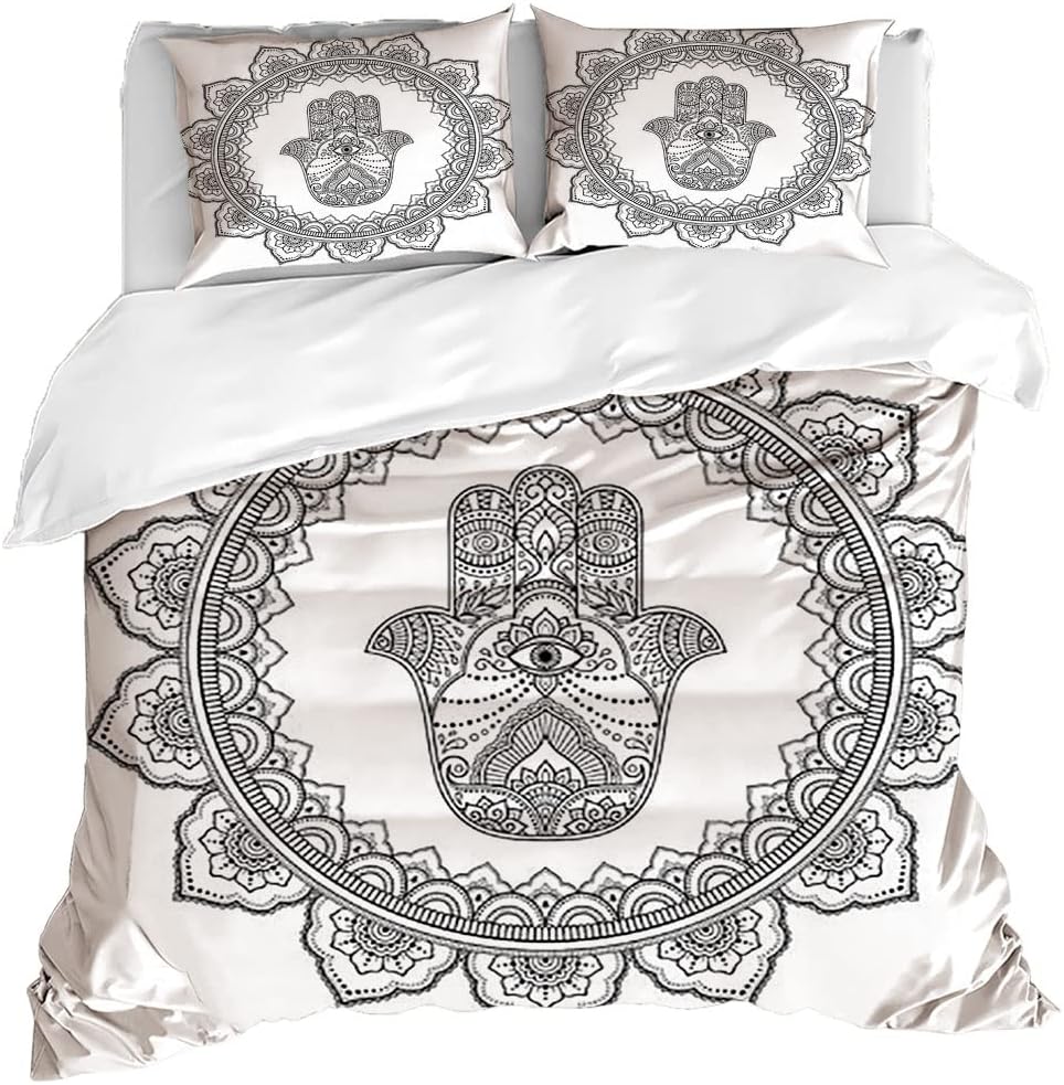 Paisley Comforters Set, Paisley Style Textures, 3 Pieces