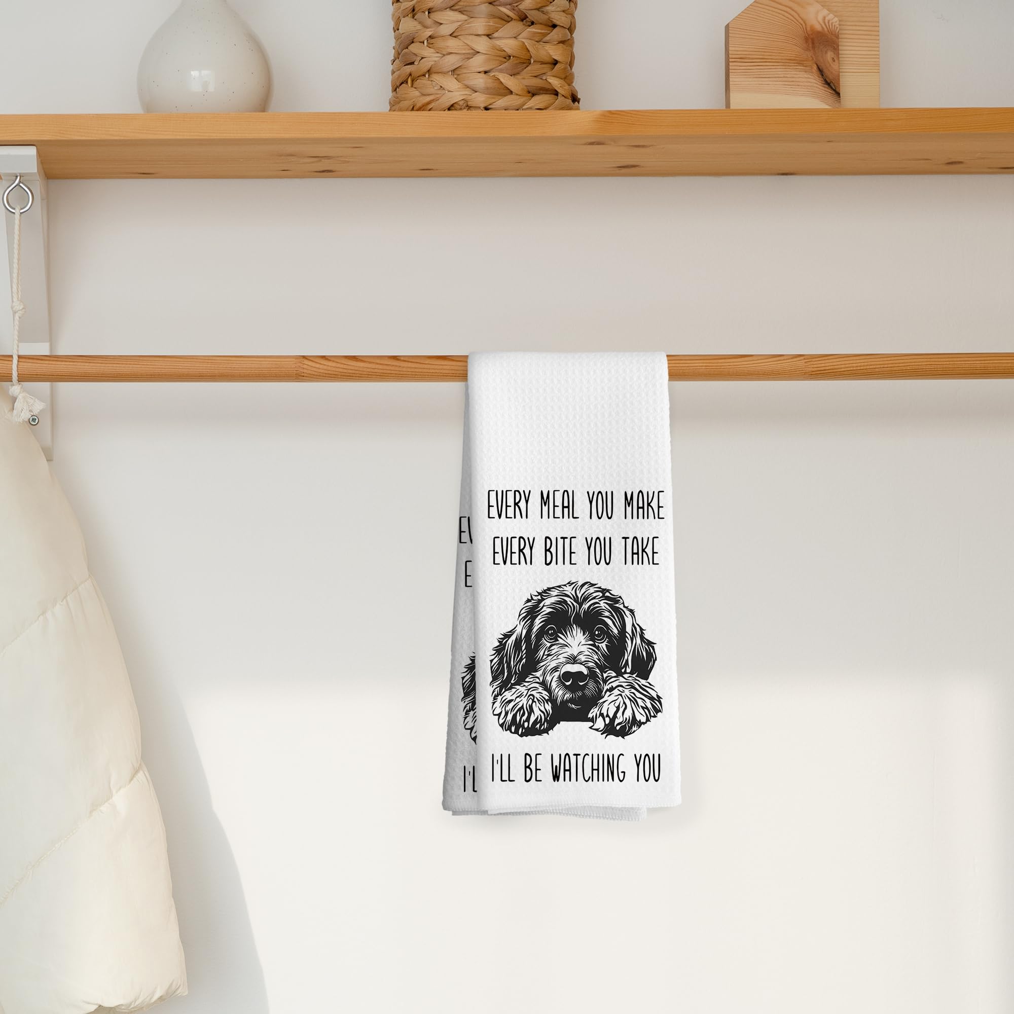 Portuguese Water Kitchen Towels, Dog Gifts for Women, Portuguese Water Gifts, Dog Grandma Gift Tea Towels Kitchen Hand Towels 16x24 Inch for Bathroom Decor
