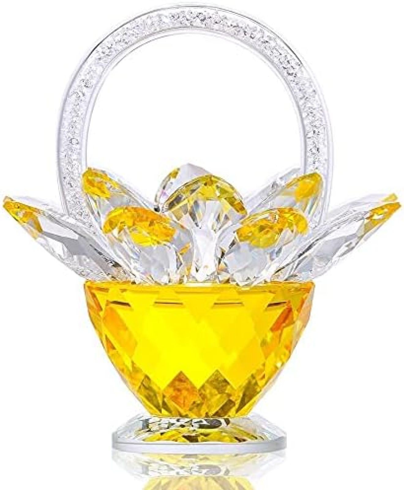 Bouquet de fleurs en cristal et strass pour décoration de table