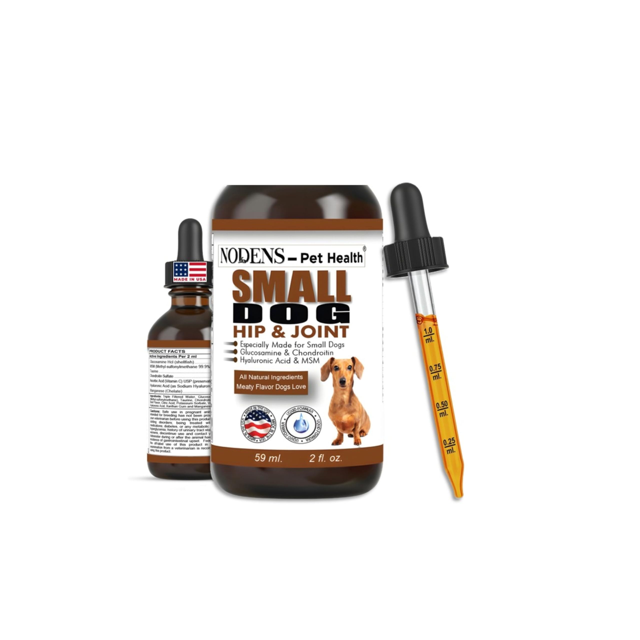 NODENS Small Dog Hip and Joint Liquid Glucosamine