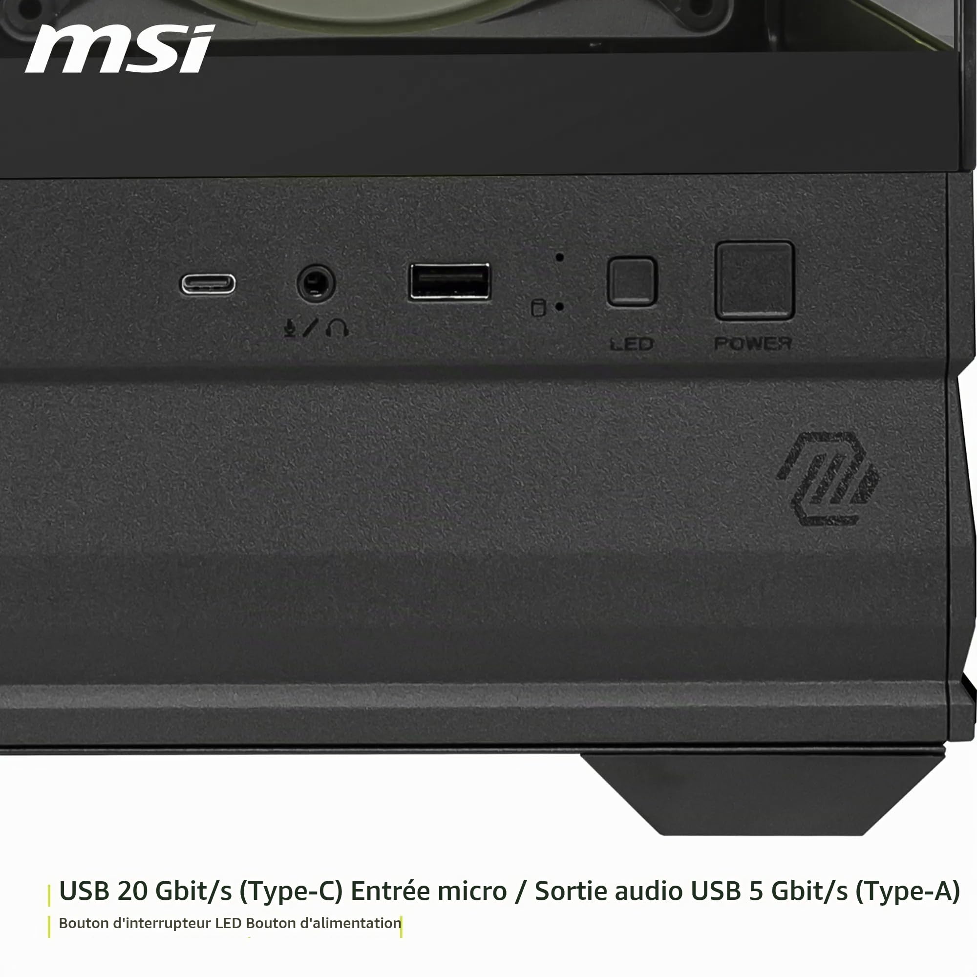 MSI MAG PANO M110R Boîtier PC Gaming Micro-ATX et Mini-ITX