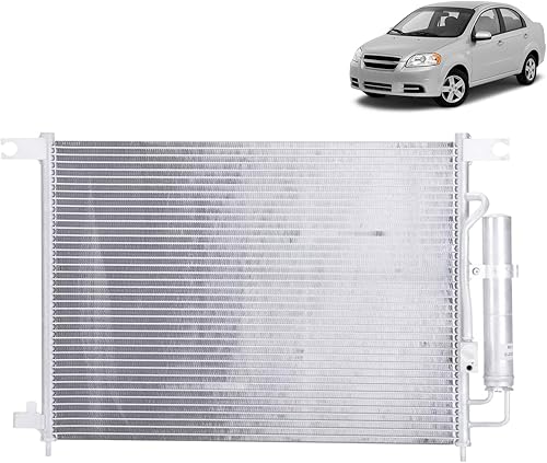 Miniatura 1 de Replacement For Chevrolet 2004-2008 Aveo 1.6L L4 Engine AC Condenser With ReceiverDrier Partslink GM3030256  OEM 96834083