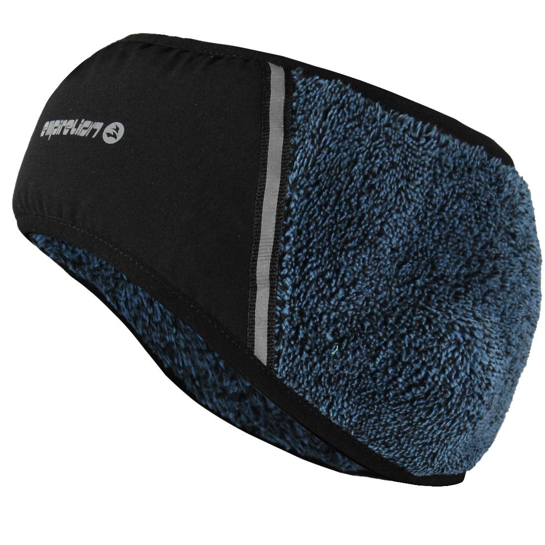 Warm Polar Fleece Headband Running Thermal Windproof Reflective Ear Warmer/Muffs Helmet Friendly
