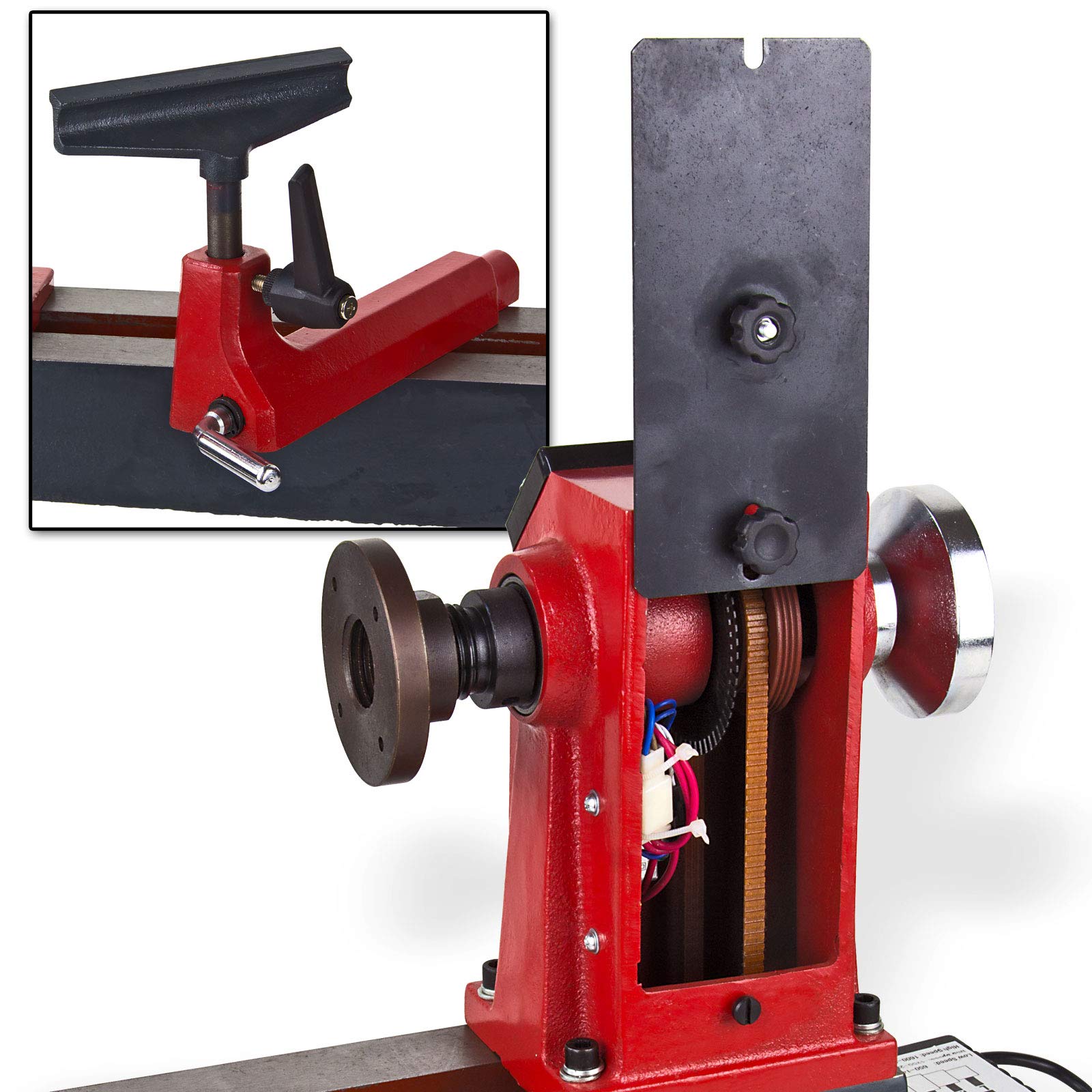 DEMA Drechselmaschine DDM305V – 450 mm Holz Drehbank, Drechselbank für Hobby, Drehmaschine für Holz, Präzise und robust für Holzarbeiten