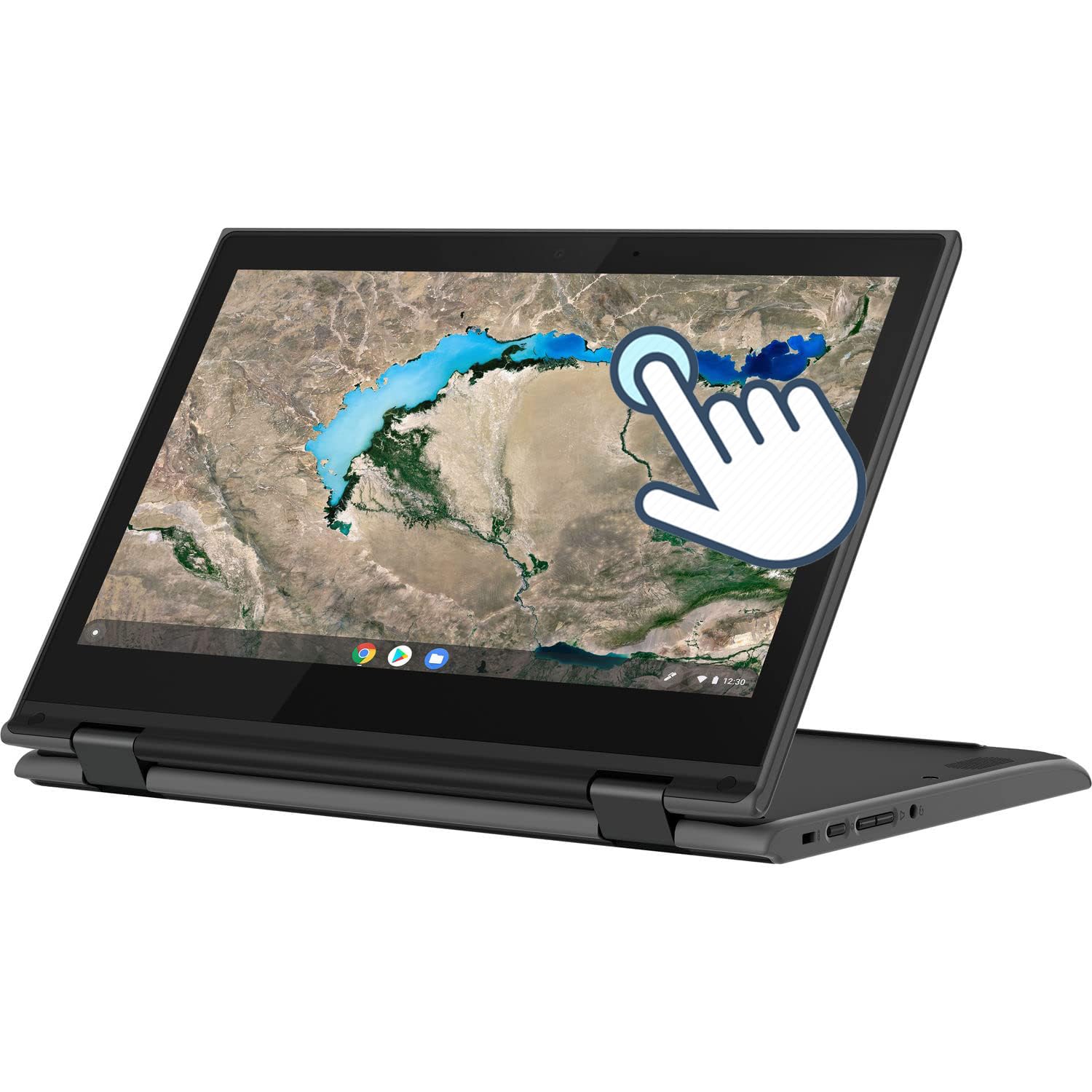 Lenovo Chromebook 300e Ordinateur portable tactile 2 en 1 11,6" (1366 x 768), AMD A4-9120C, 4 Go de RAM, SSD 32 Go, clavier japonais, Chrome OS (reconditionné)