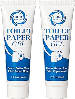 Toilet Paper Gel – Travel Size (1.7oz) – Two Pack – Wet Wipe Alternative & Flush Safe – Toilet Paper Foam, Spray, or Lotion Substitute